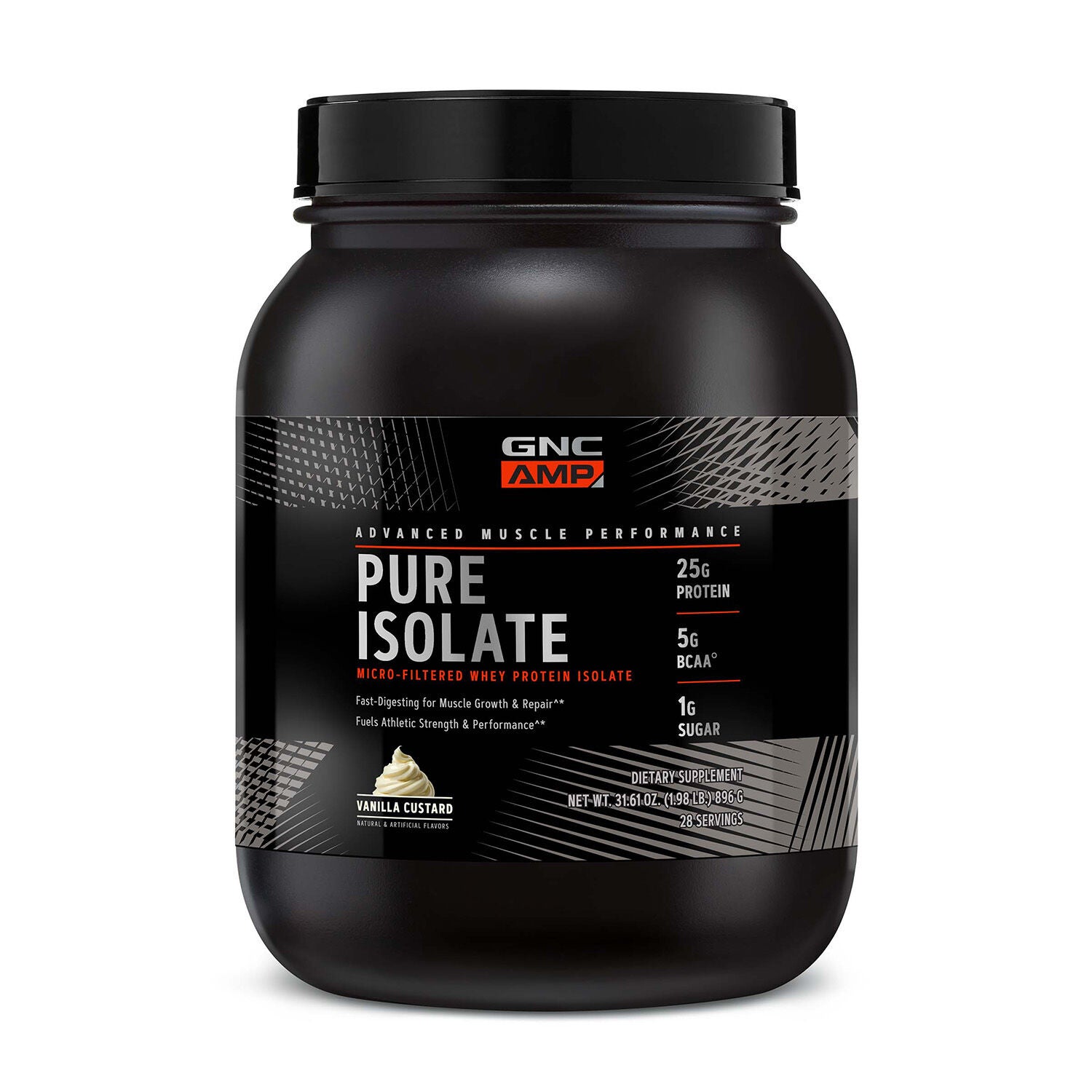 Pure Isolate Whey Protein - Vanilla Custard (28 Servings) Vanilla Custard | GNC