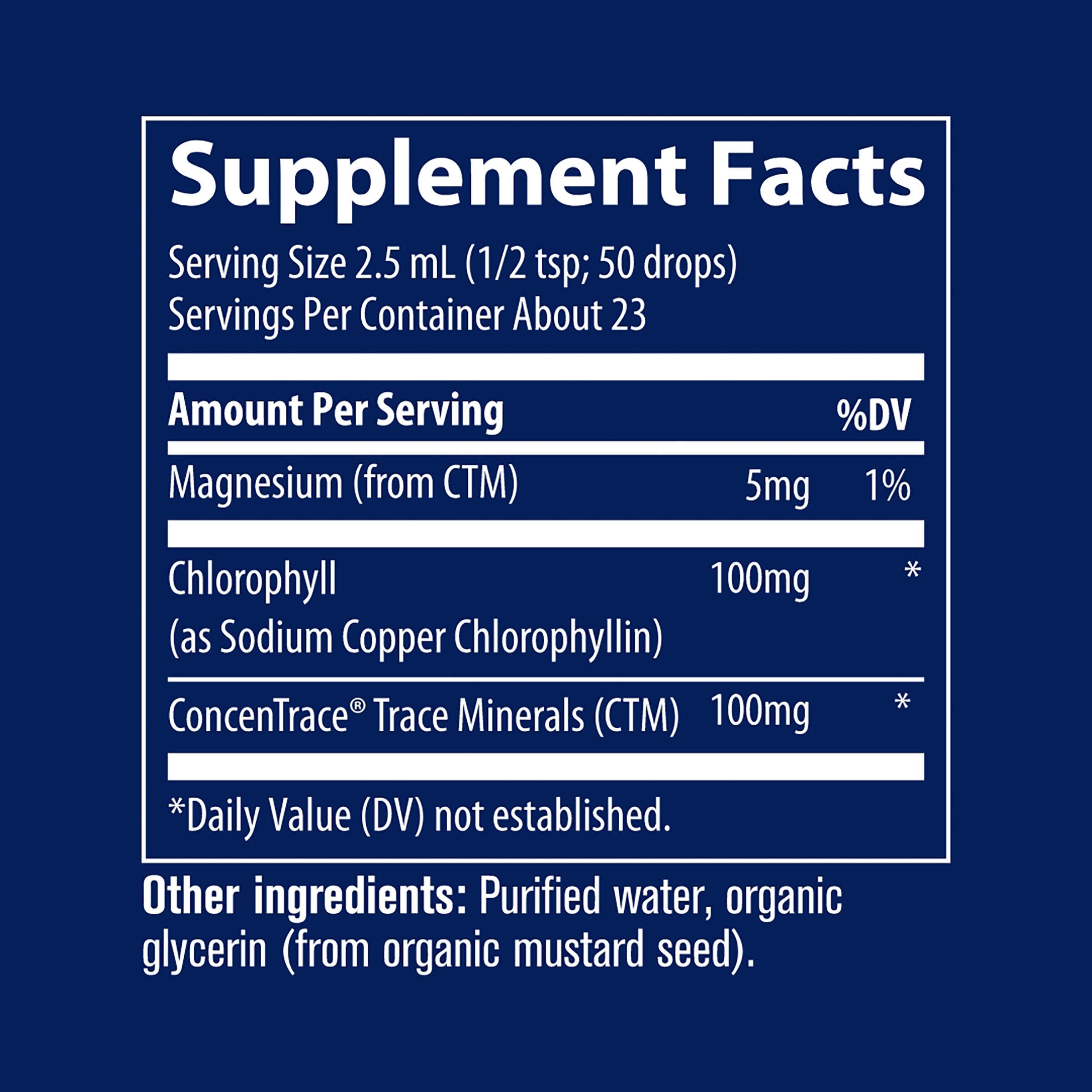 Liquid Ionic Chlorophyll 100mg - 2 fl oz. (23 Servings)  | GNC