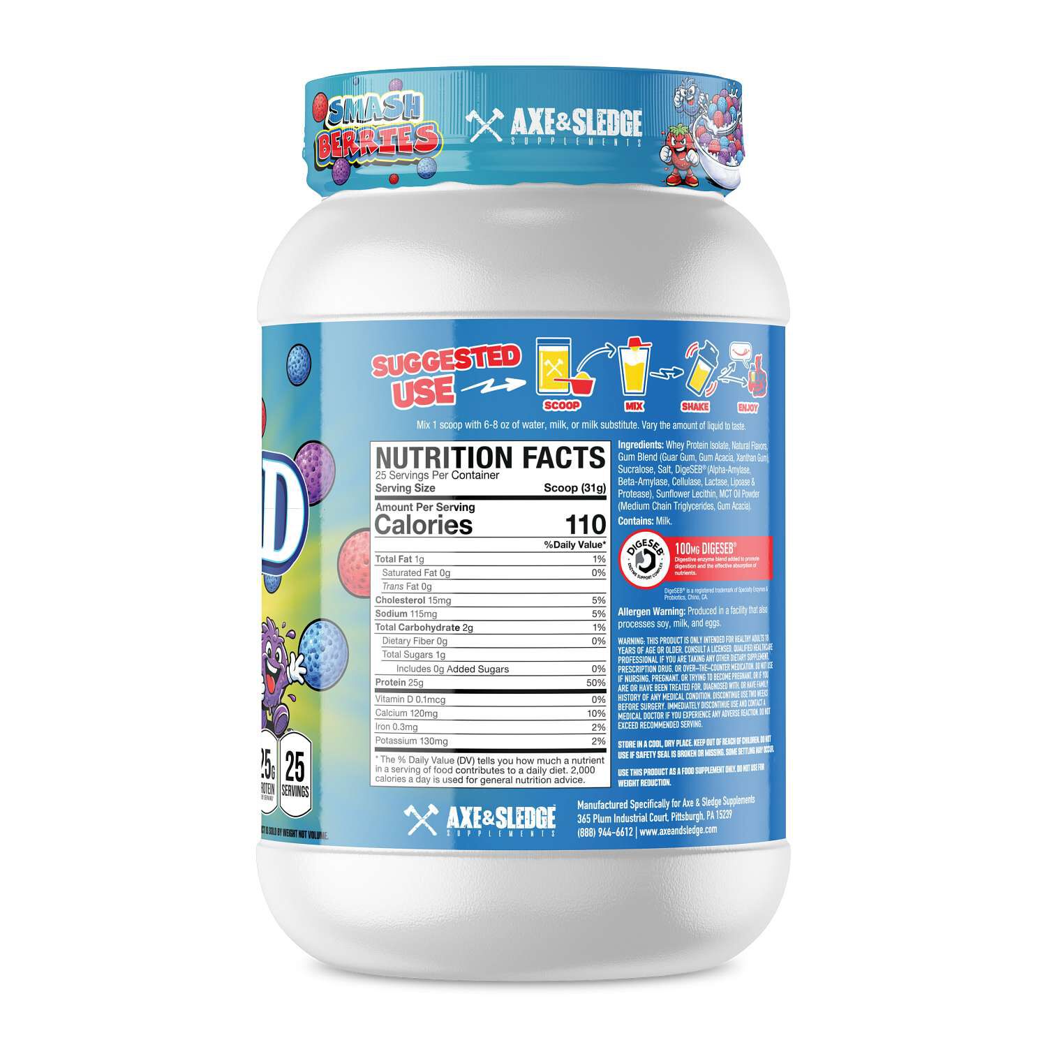 Farm Fed Protein - Smash Berries (25 Servings)