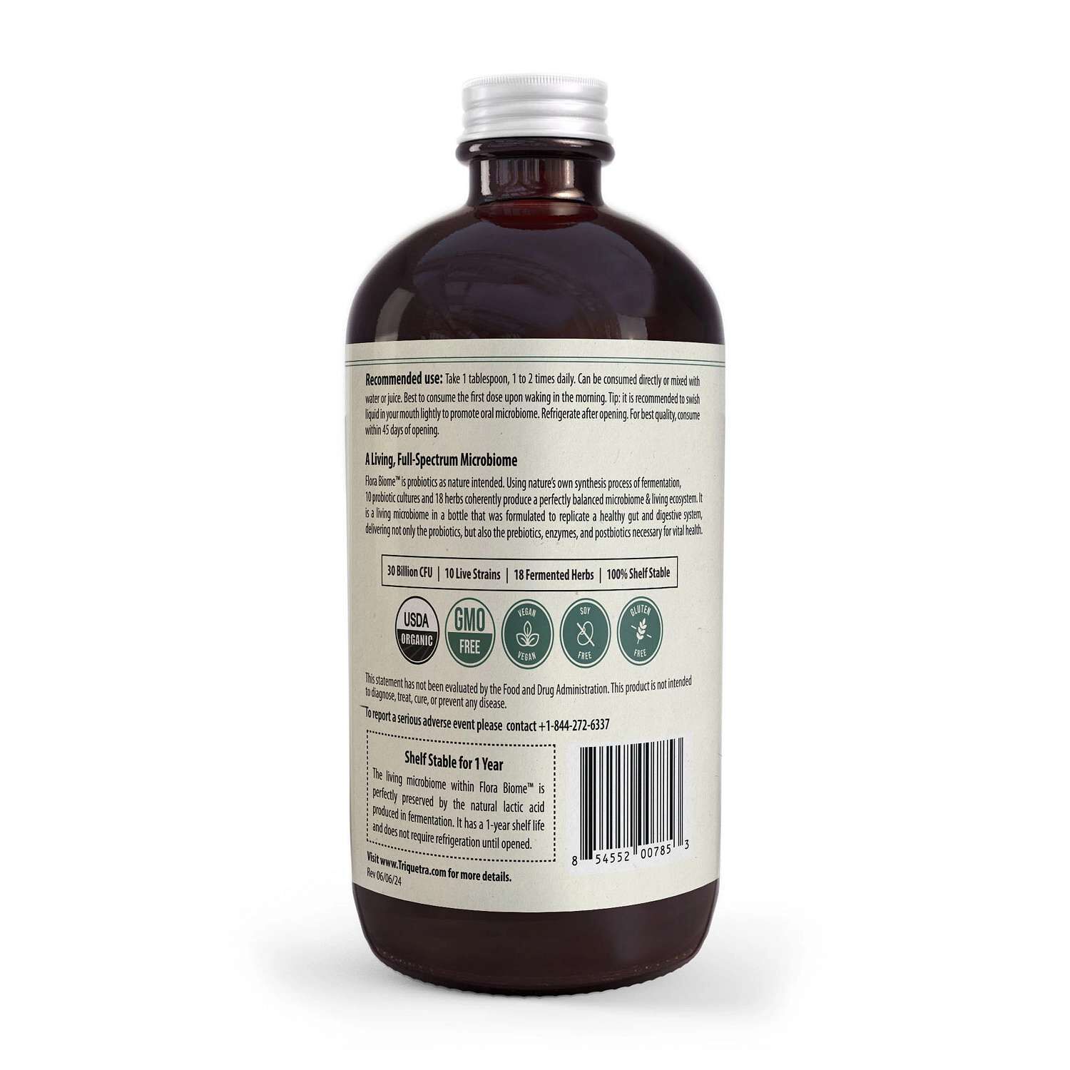 Flora Biome 3-in-1 Live Probiotic - 16 fl oz (32 Servings)  | GNC