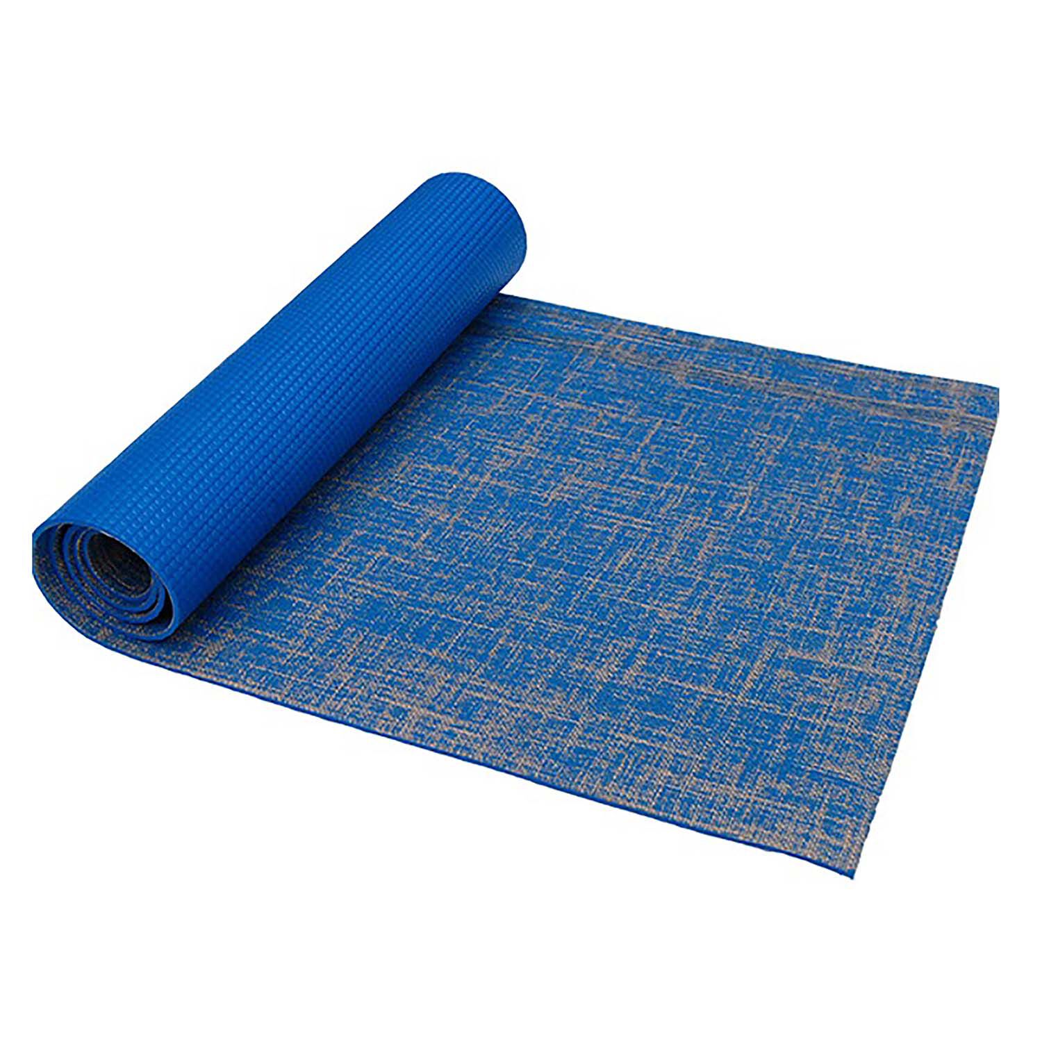 Fitccessory Hemp Yoga Mat Blue Gnc