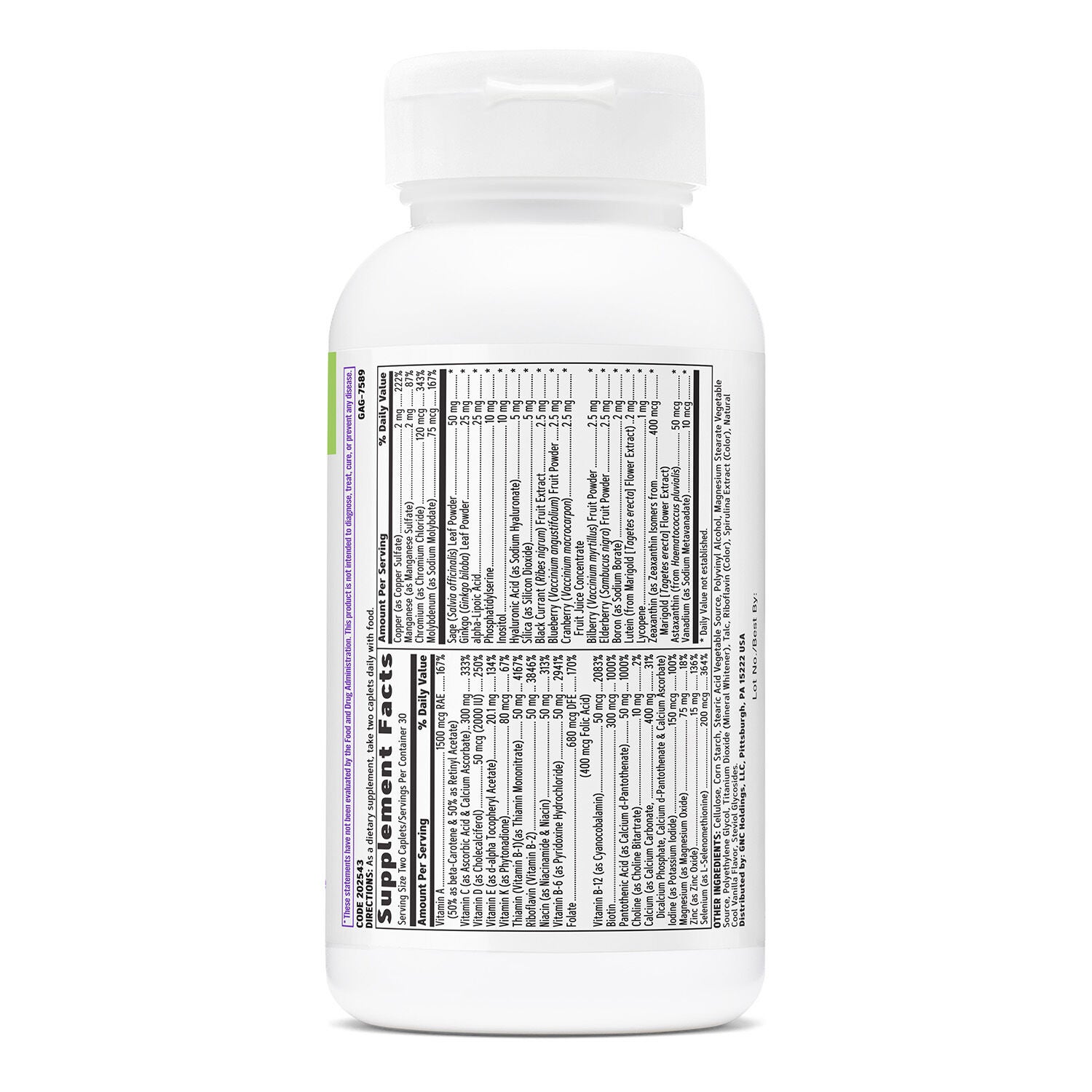 50+ Multivitamin - 60 Capsules (30 Servings)  | GNC