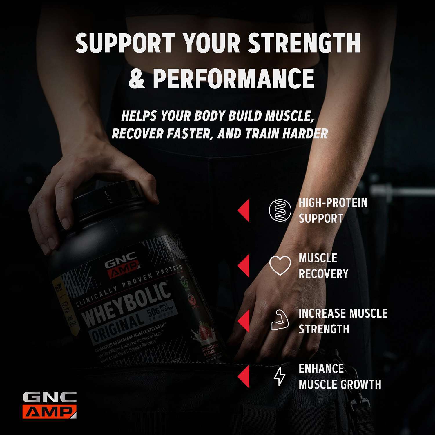 New Wheybolic - Strawberries & Cream (52 Servings) Strawberries and Cream | GNC