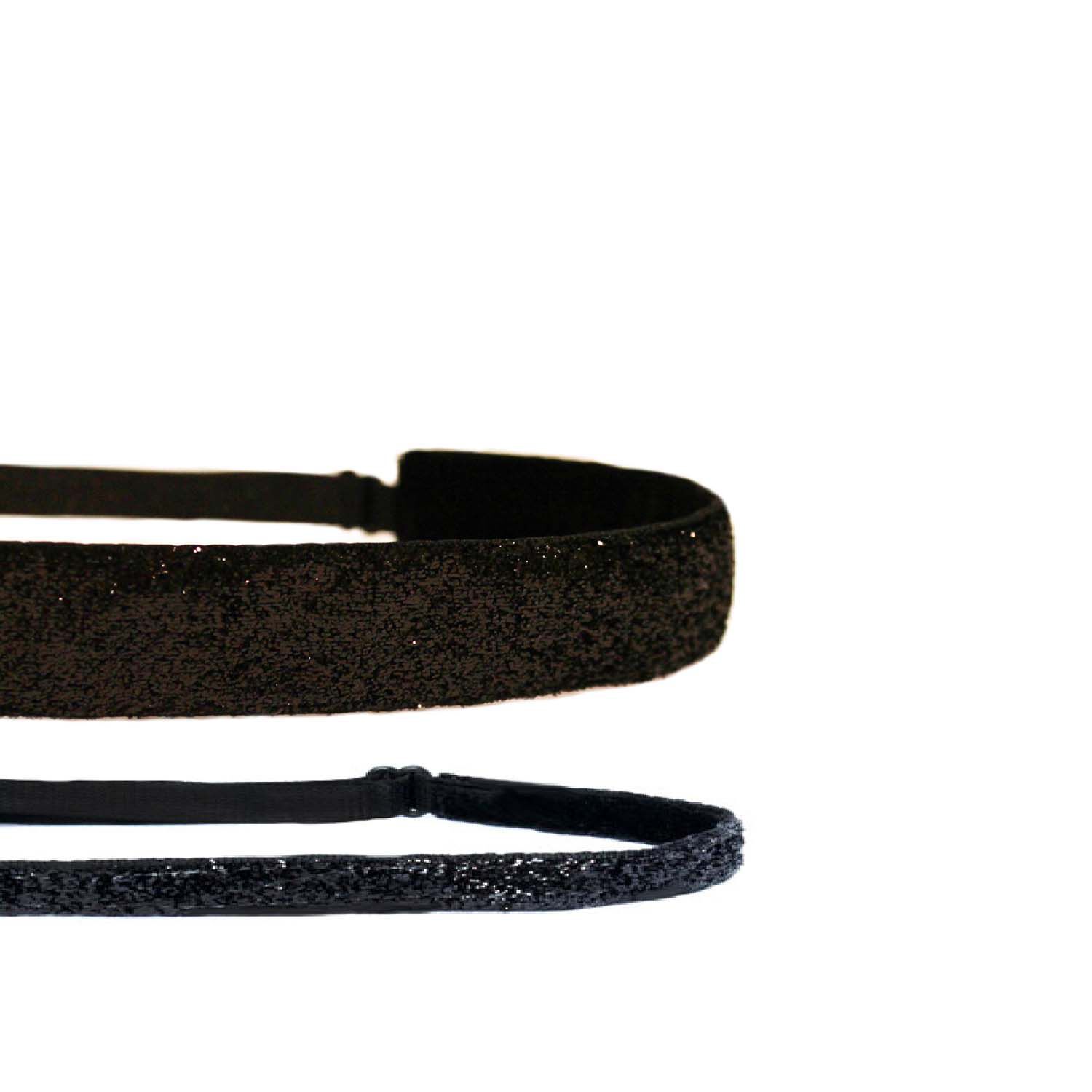 Mavi Bandz 2 Pack Sparkler Adjustable Headbands - Black Sparkle | GNC