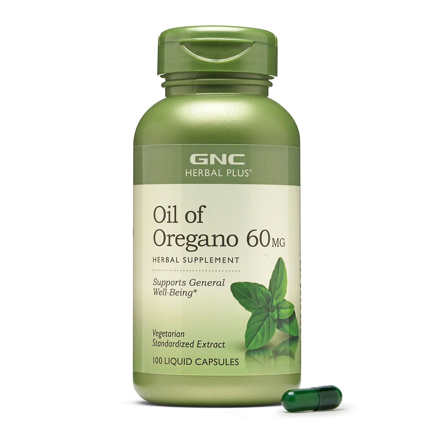 Oil of Oregano 60 mg - 100 Capsules (100 Servings)  | GNC