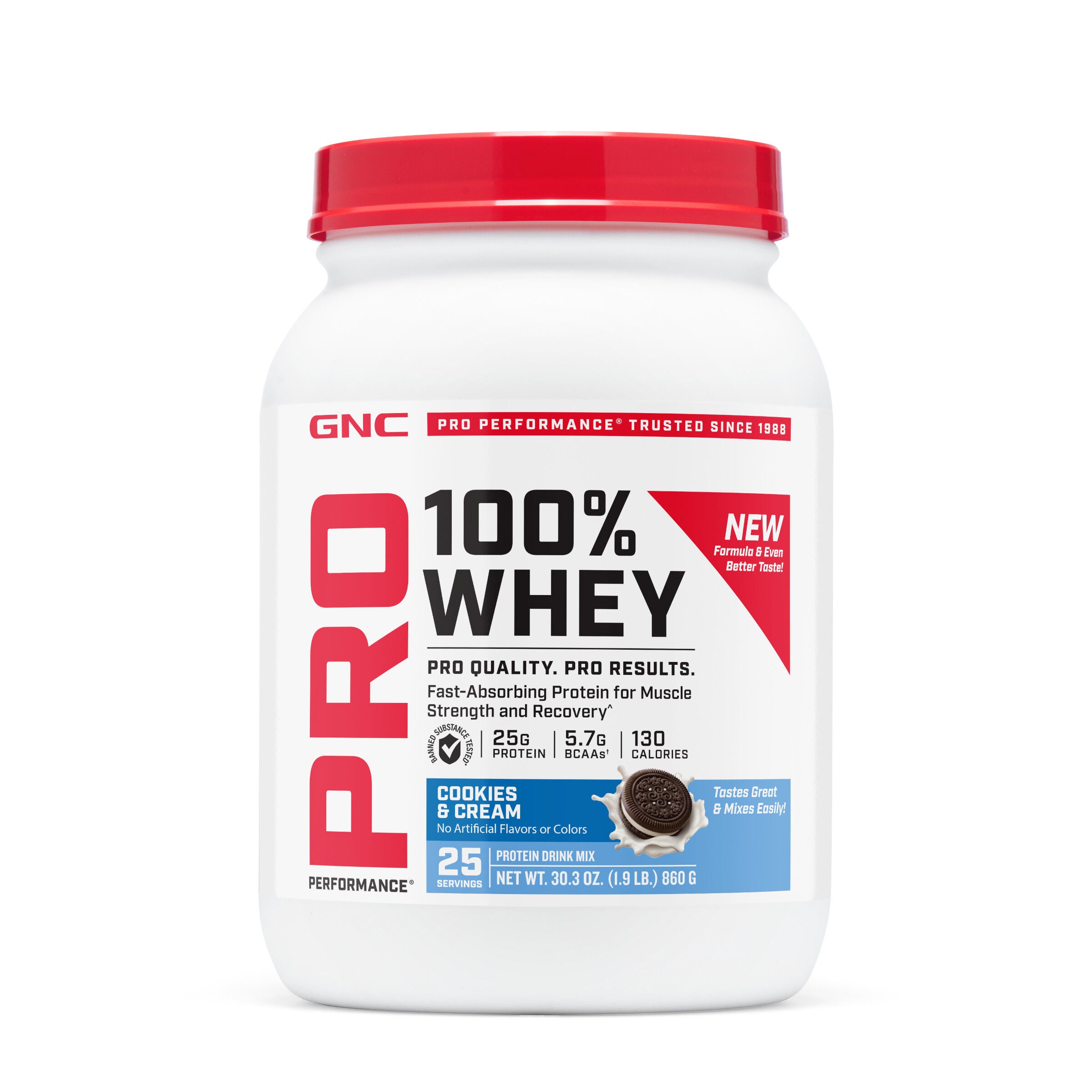 100% Whey 2.0 - Cookies & Cream (25 Servings) | GNC