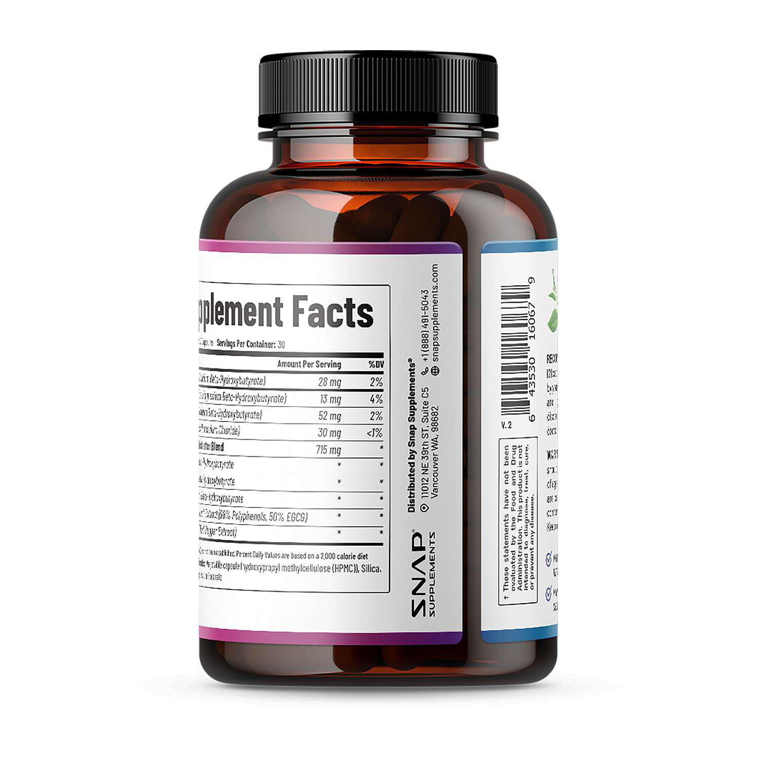 BHB Keto Burn Advanced Calorie Burner - 60 Capsules (30 Servings)