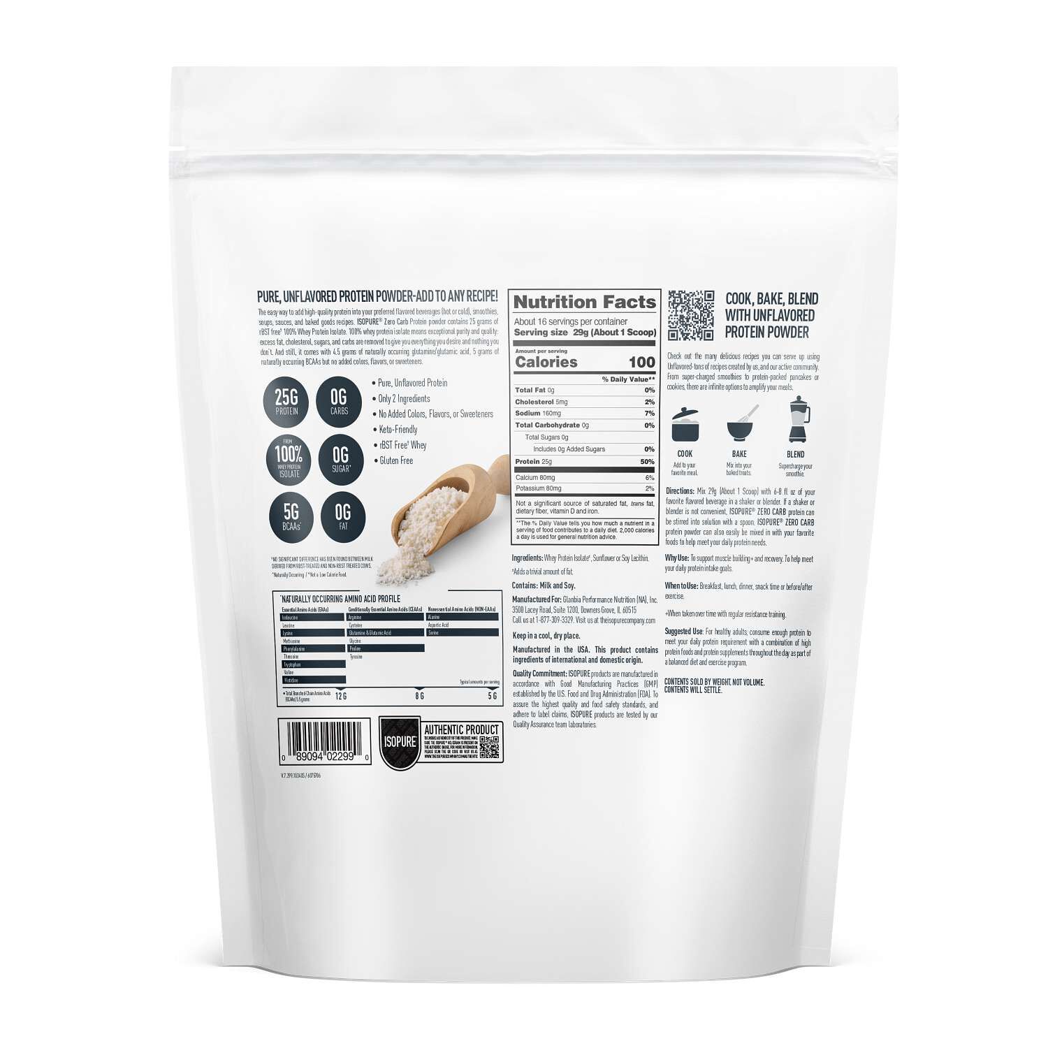 Protein Powder - Unflavored (16 Servings) Unflavored | GNC