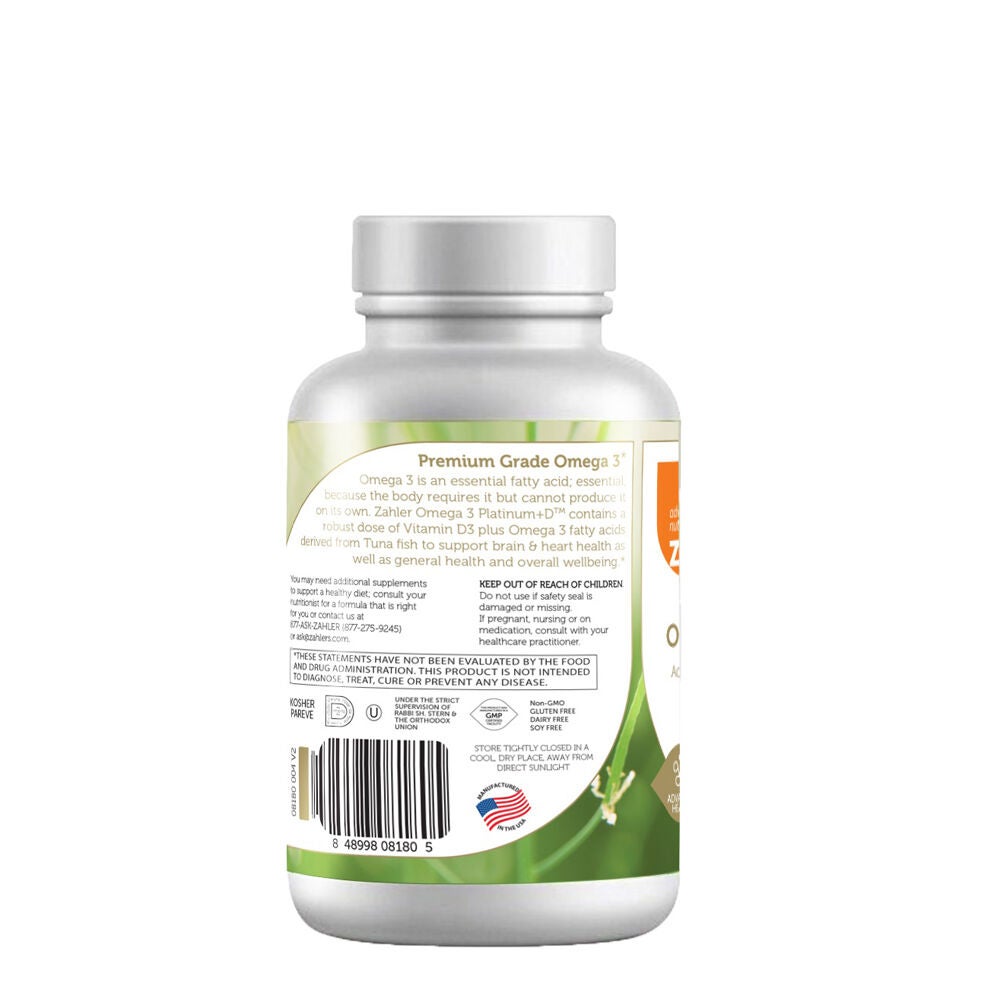 Omega 3 Platinum+D&trade; - 360 Softgels (180 Servings)  | GNC