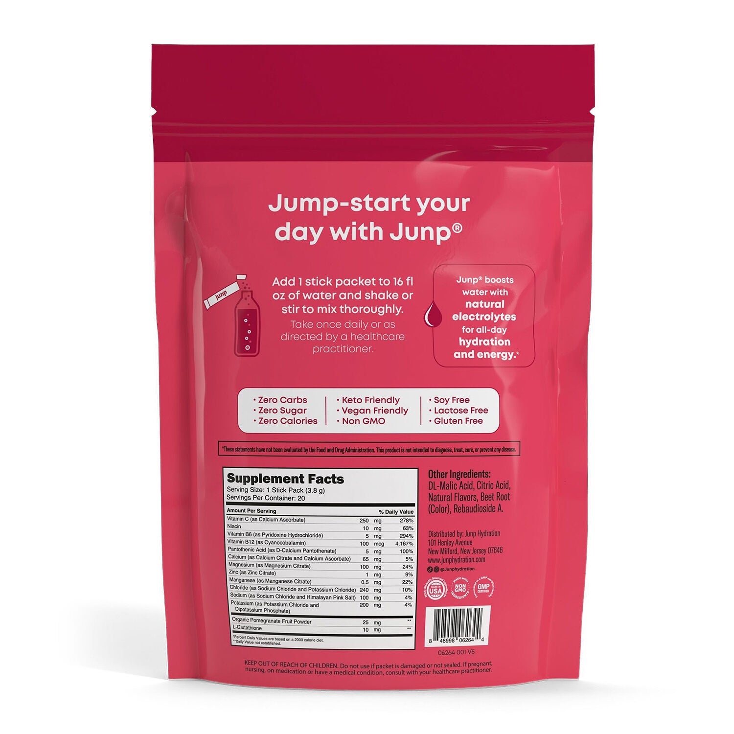 Junp&reg; Daily Hydration - Wild Berry (20 Servings)