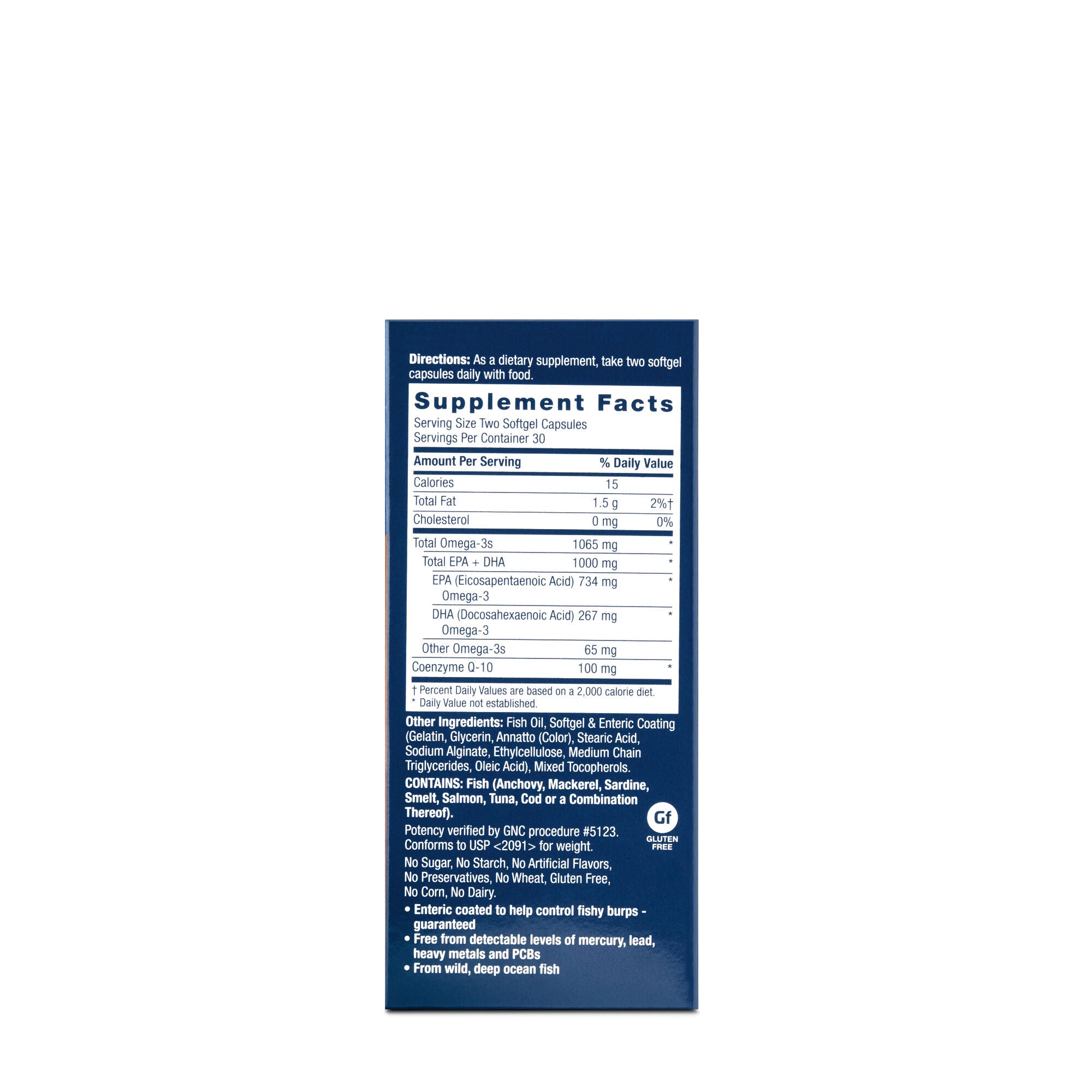 Triple Strength Fish Oil Plus CoQ-10 - 60 Softgels