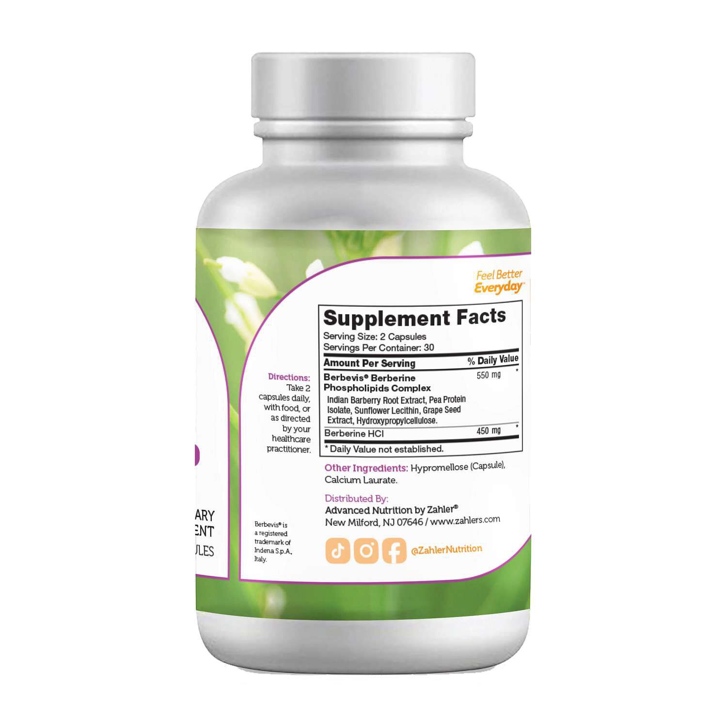 Berberine - 60 Capsules (30 Servings)