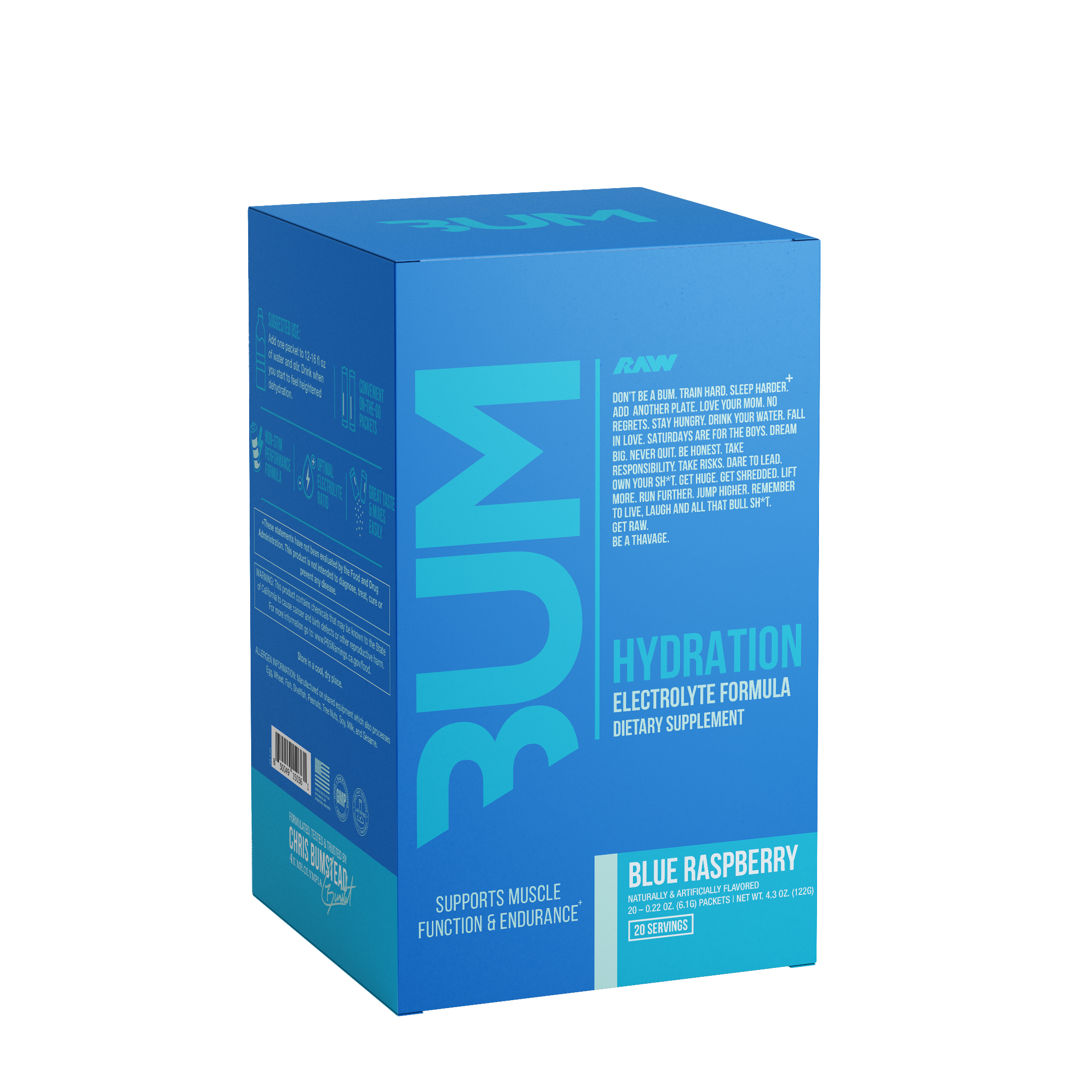 Hydration Electrolyte Formula - Lemon Lime (20 Stick Packs)