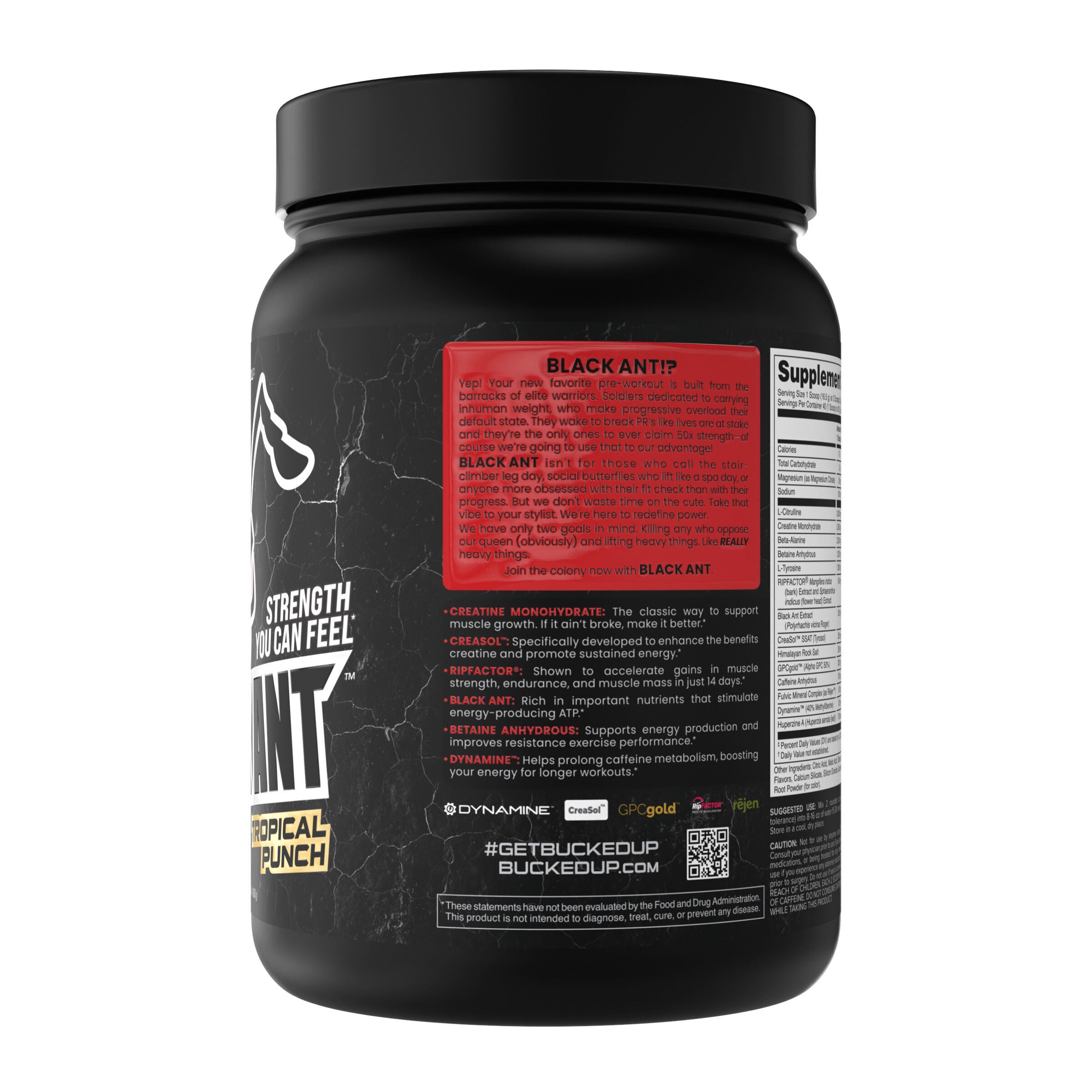 Black Ant Pre-Workout - Tropical Punch (20 Servings)