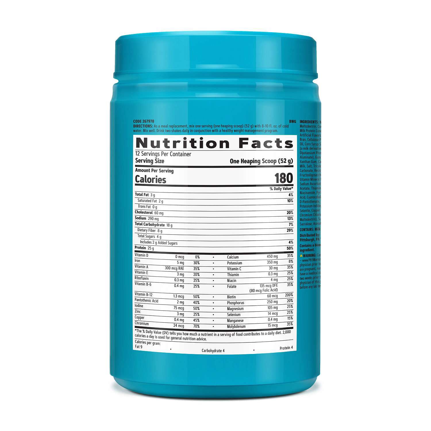 Lean Shake&trade; 25 - Rich Chocolate (12 Servings) Rich Chocolate | GNC
