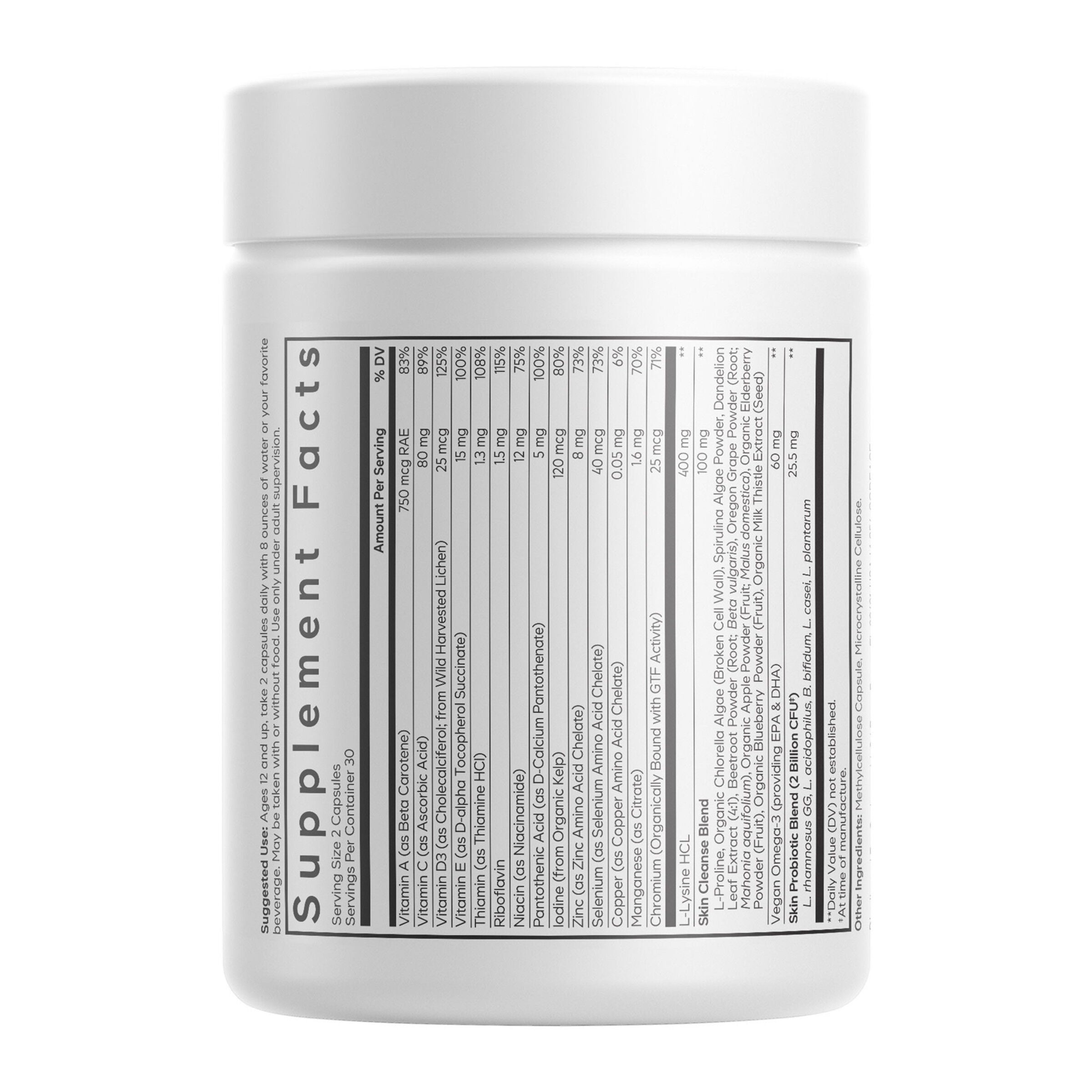 Teen Clearface Daily Multivitamin &amp; Minerals - 60 Capsules (30 Servings)  | GNC