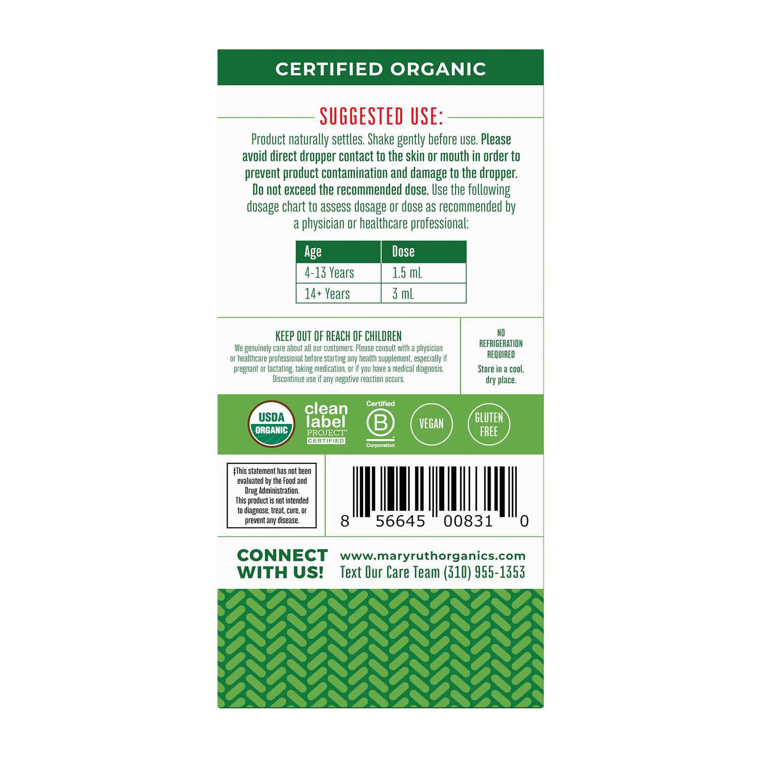 Liquid Probiotic - Unflavored - 2 fl oz (20-40 Servings)