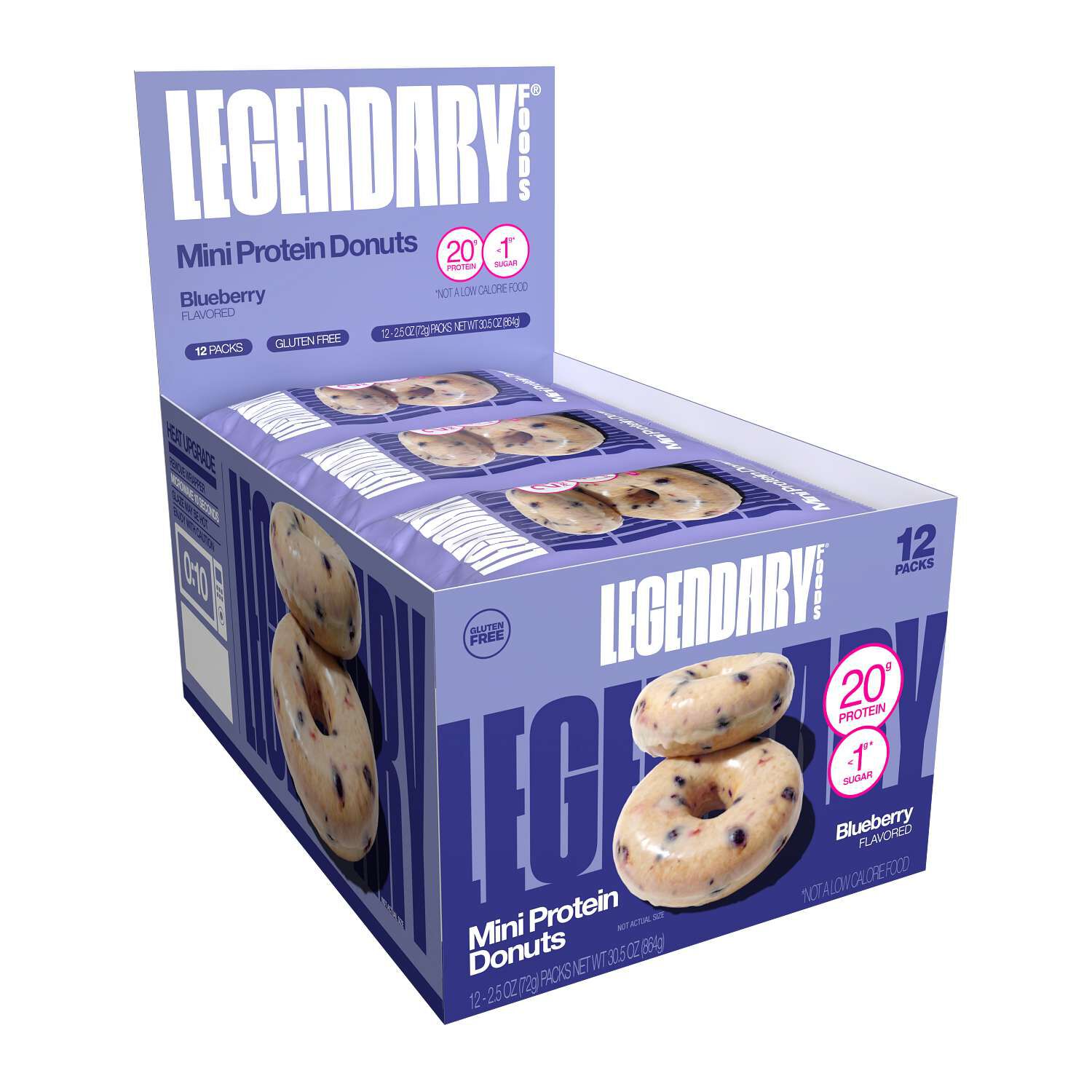 Protein Donuts - Blueberry (12 Packs)