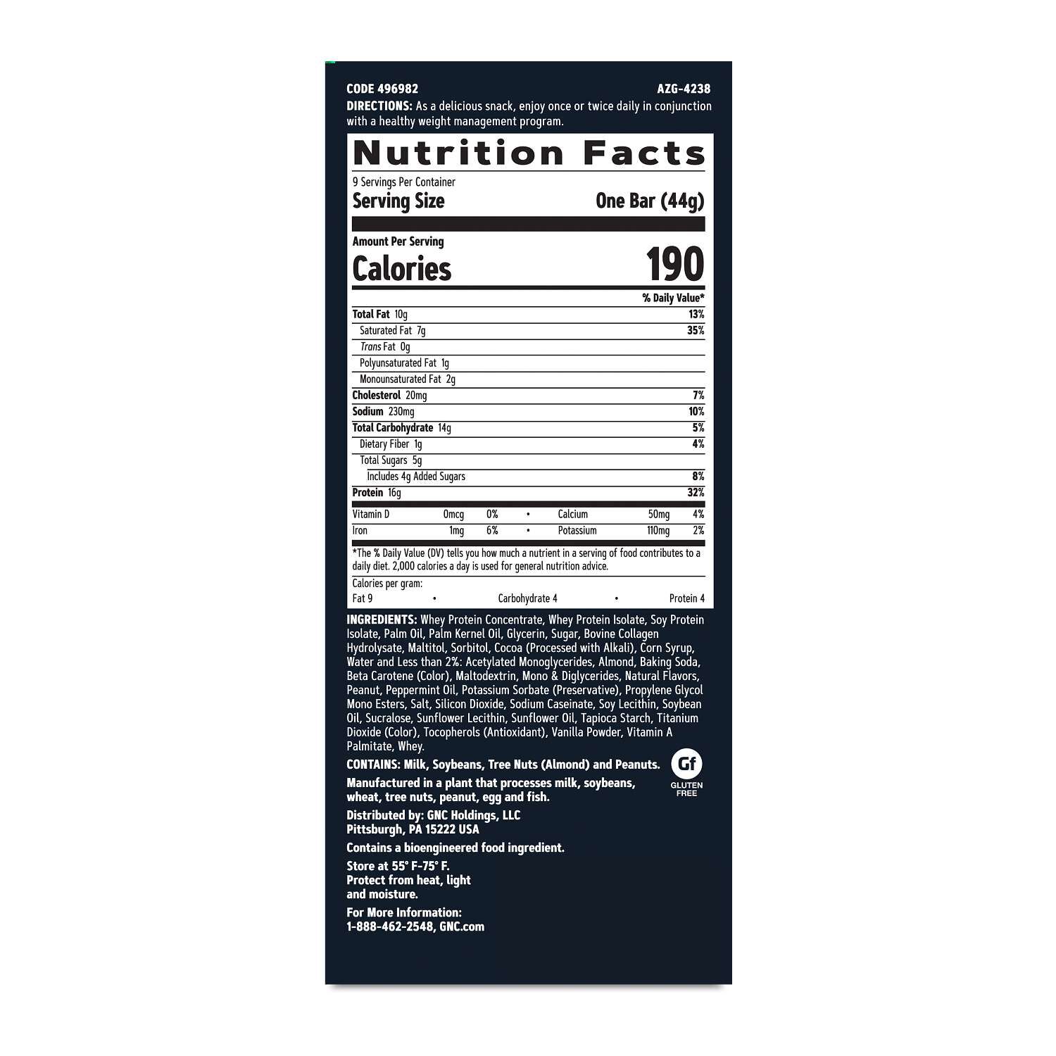 Layered Lean Bar - Chocolate Mint (9 Bars)