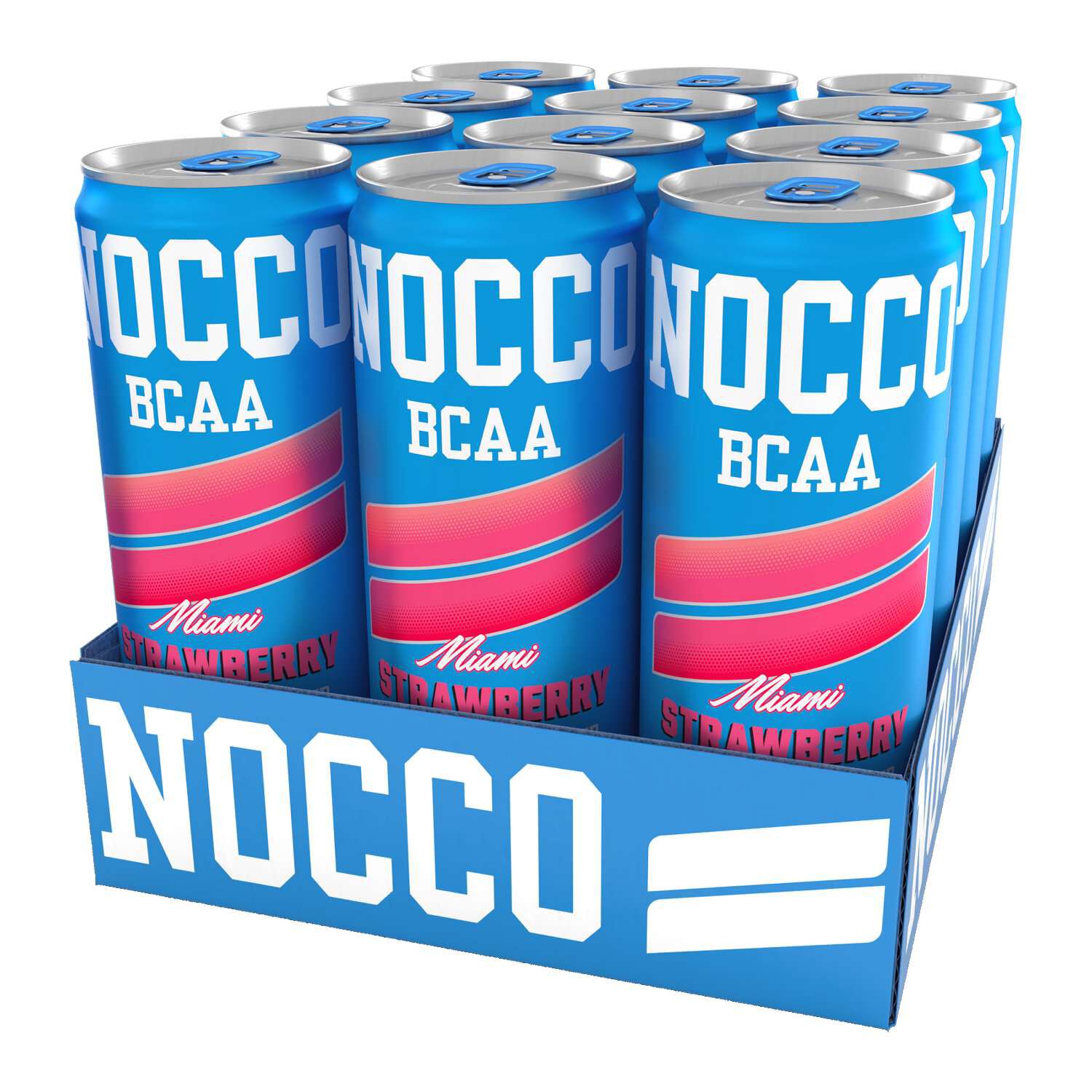 BCAA Drink - Miami Strawberry - 12 fl oz (12 Cans)