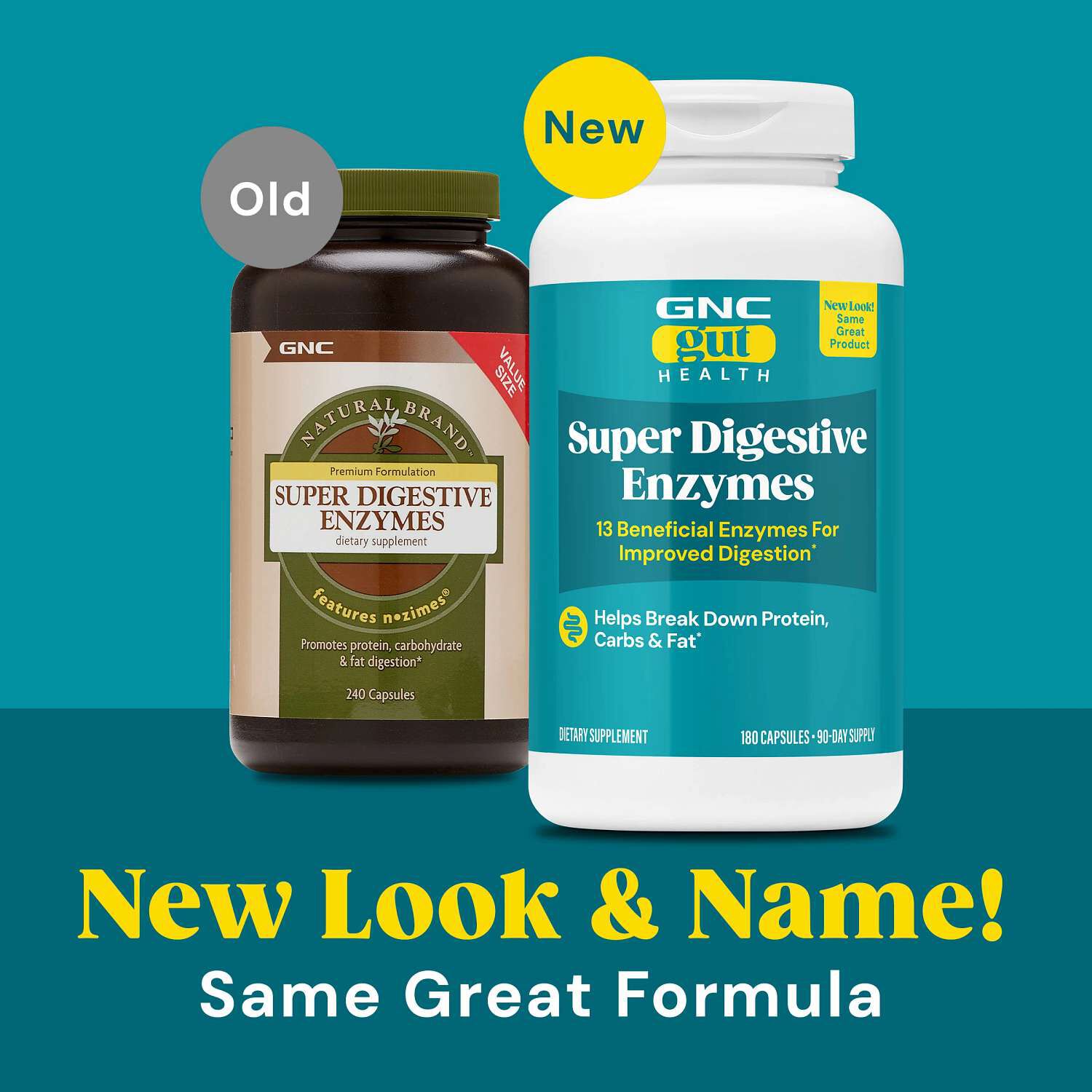 Super Digestive Enzymes - 180 Capsules (90 Servings)  | GNC