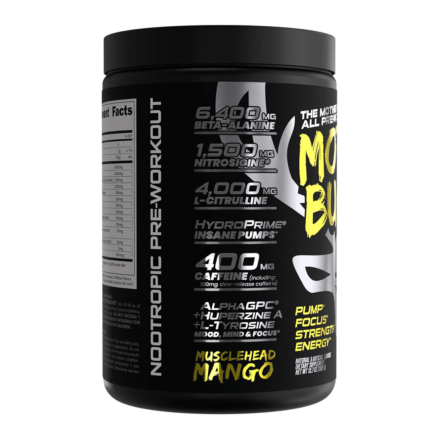Mother Bucker&trade; Nootropic Pre-Workout - Musclehead Mango (20 Servings)