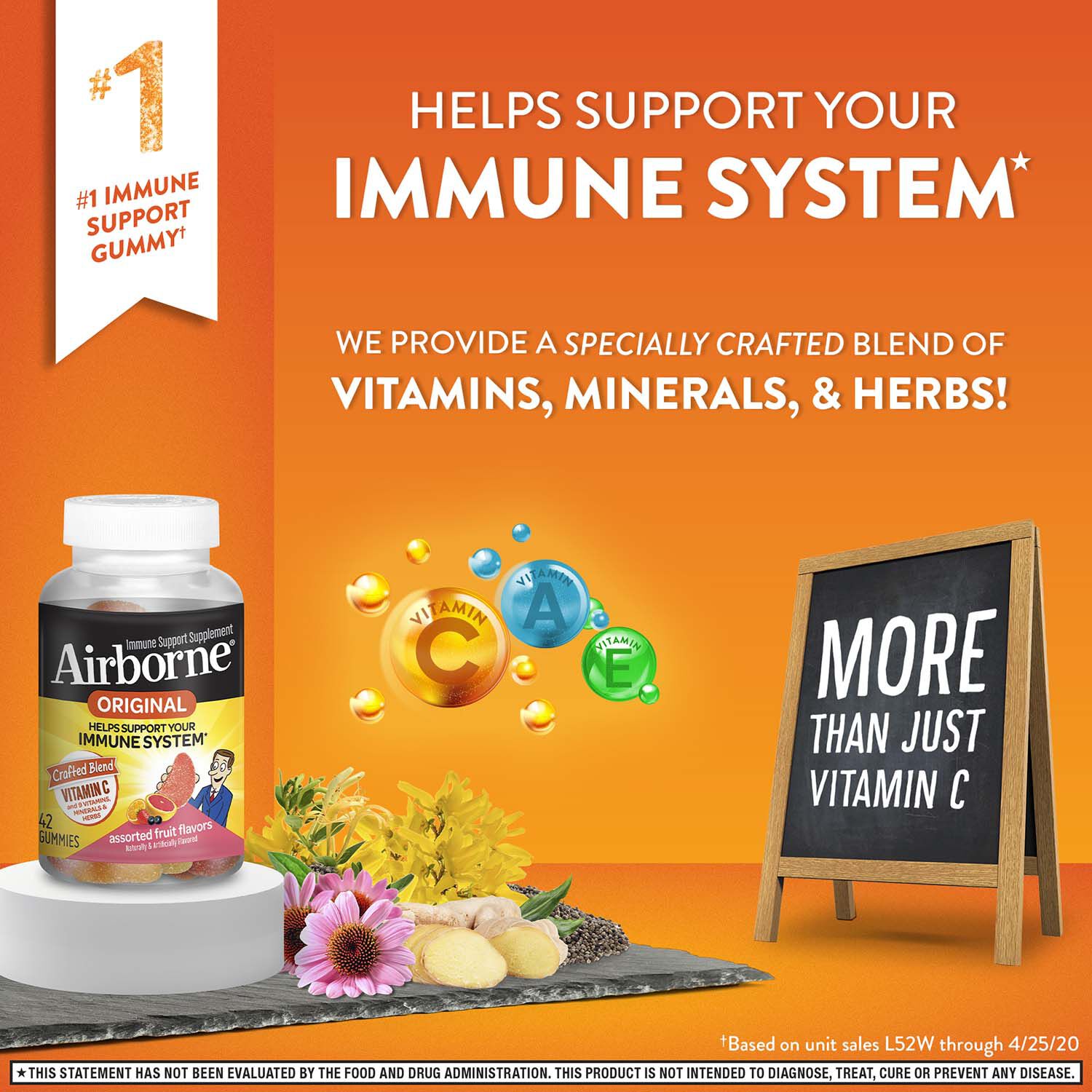 Immune Support Gummies - Assorted Fruit - 42 Gummies (14 Servings)  | GNC