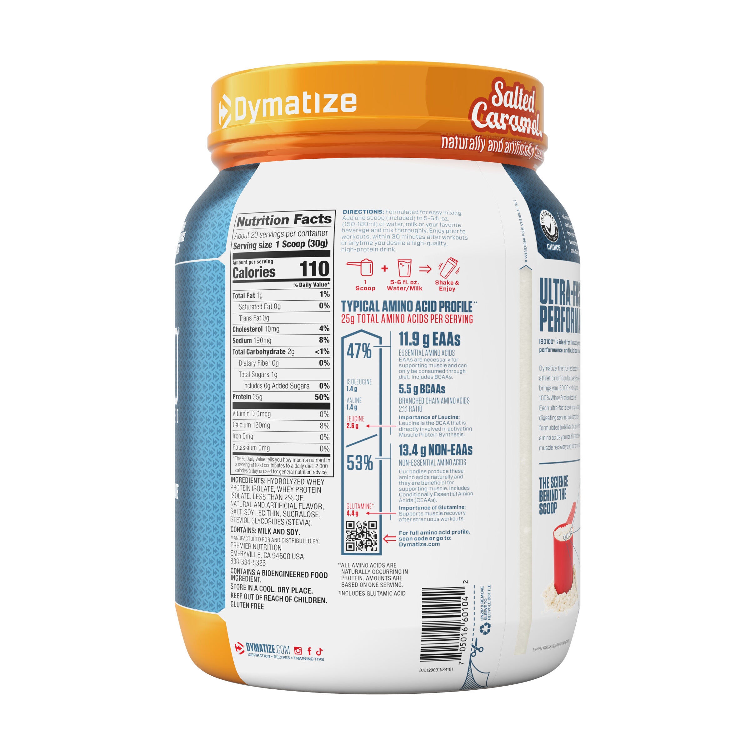 ISO100 Hydrolyzed - Salted Caramel (20 Servings) Salted Caramel | GNC