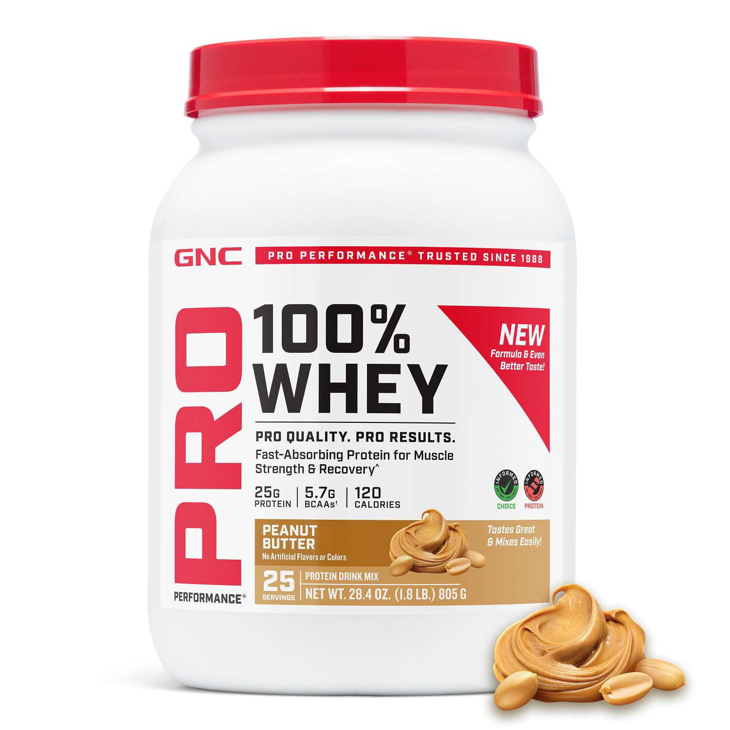 100% Whey 2.0 - Peanut Butter (25 Servings)  | GNC