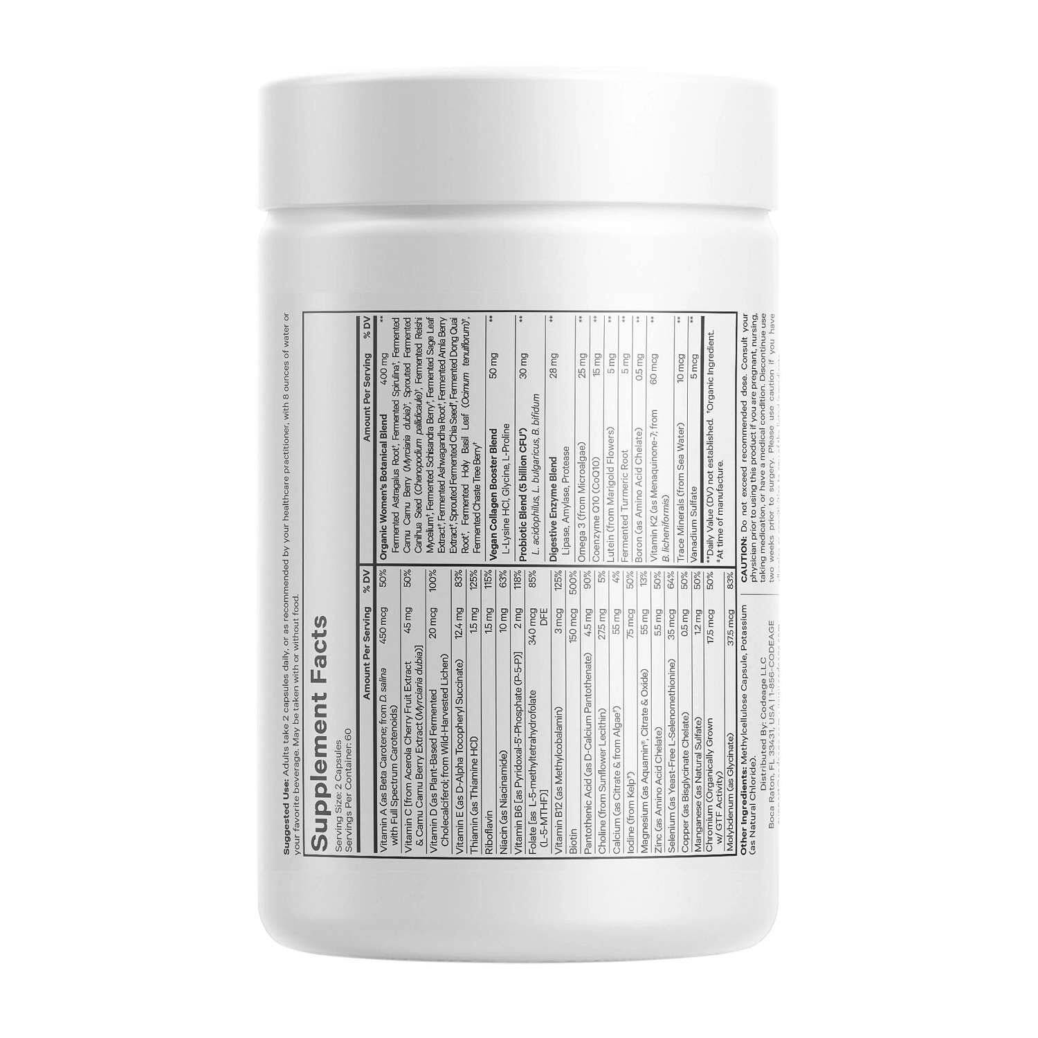 Women's Fermented Multivitamin - 120 Capsules (60 Servings)  | GNC