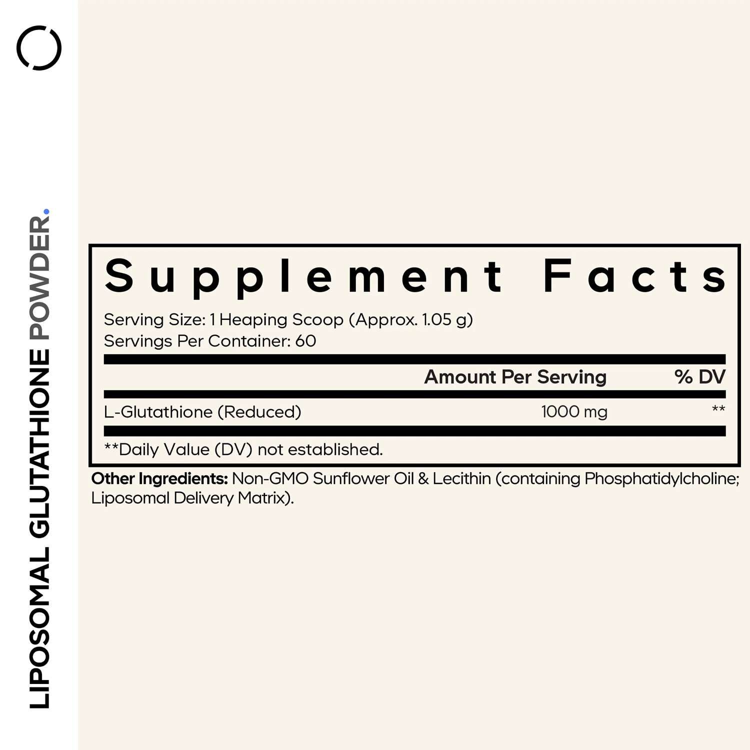Liposomal Glutathione 1000mg - Unflavored (60 Servings)