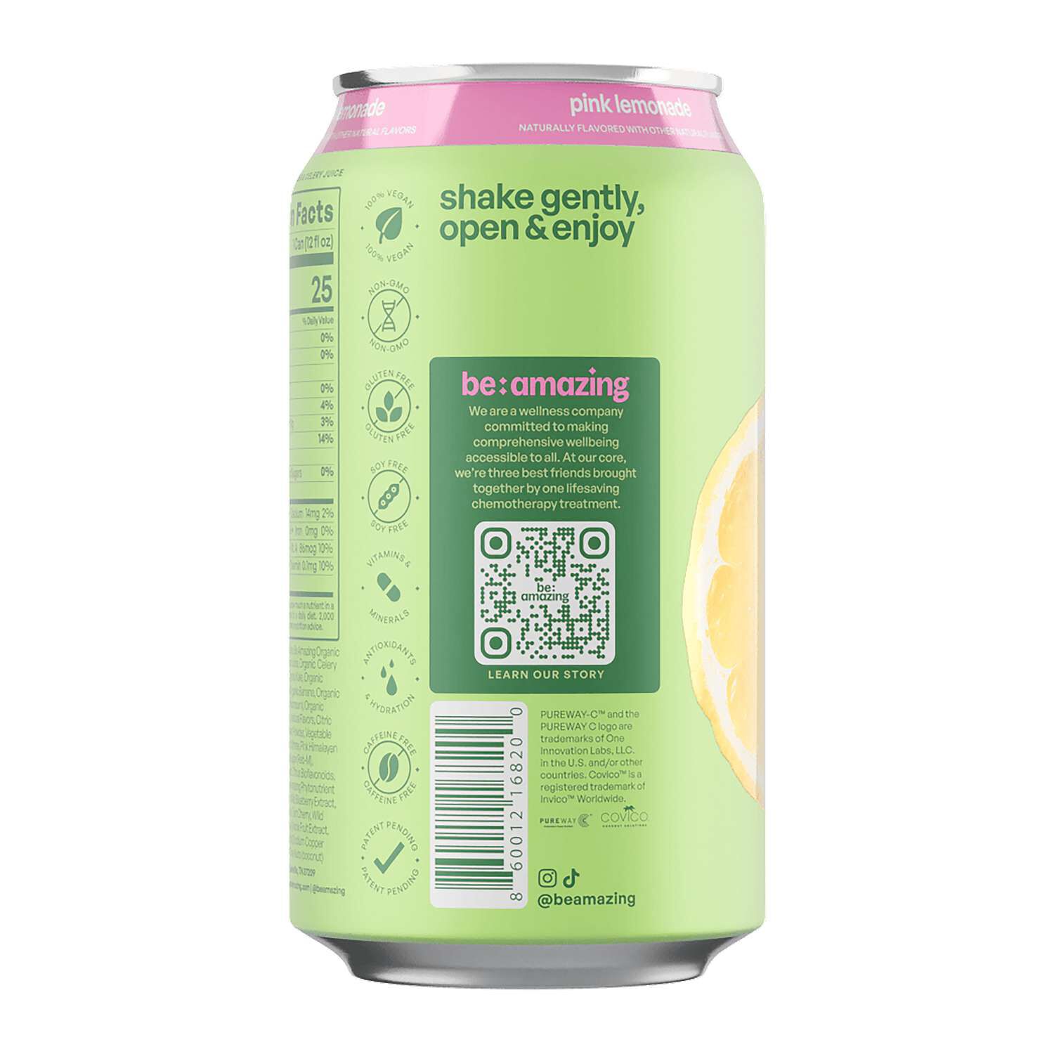 Greens RTD - Pink Lemonade - 12 fl oz (8 Cans)