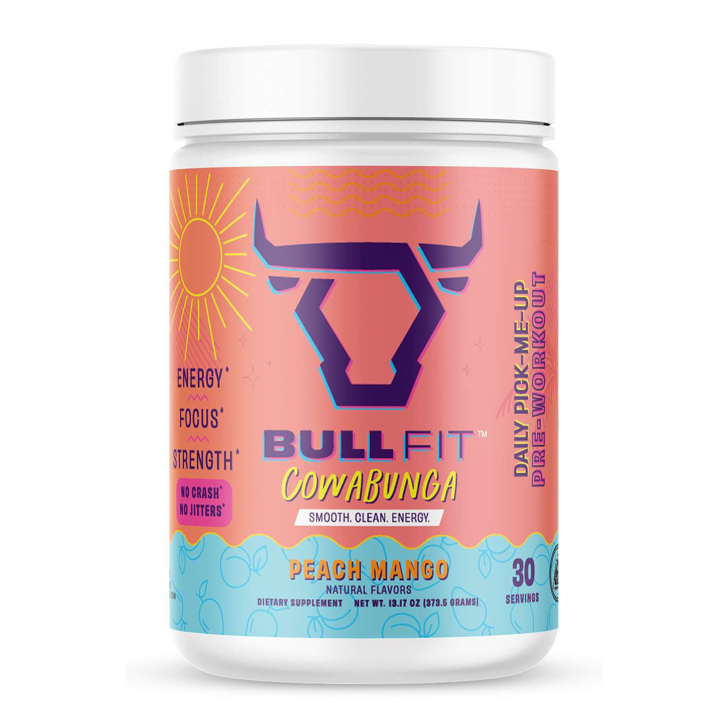 Cowabunga Pre-Workout - Peach Mango (30 Servings)  | GNC