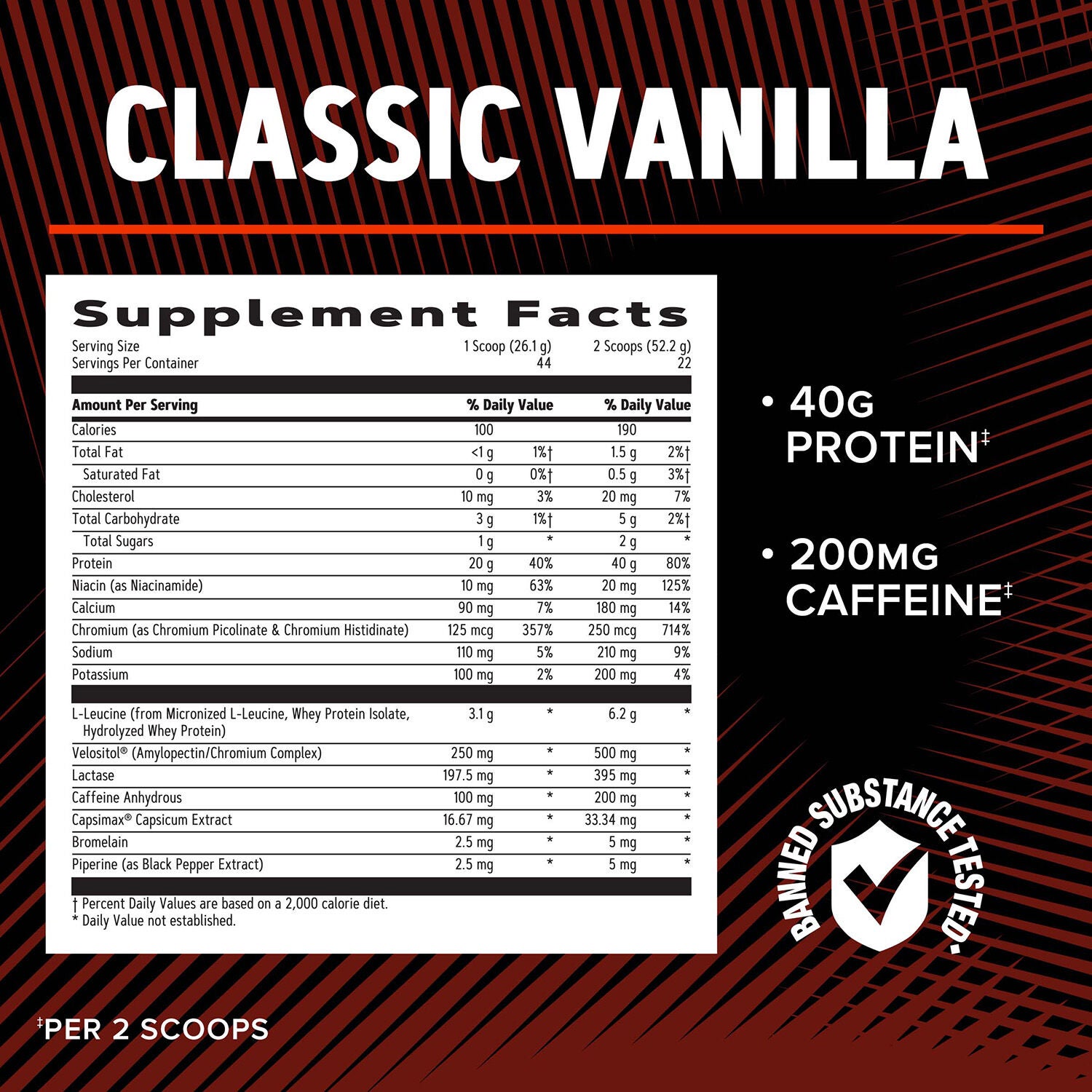 Wheybolic&trade; Ripped - Classic Vanilla (22 Servings) Classic Vanilla | GNC