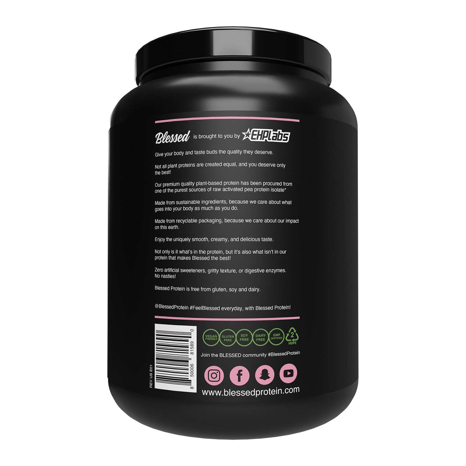 Plant Protein Powder - Strawberry Mylk (30 Servings)