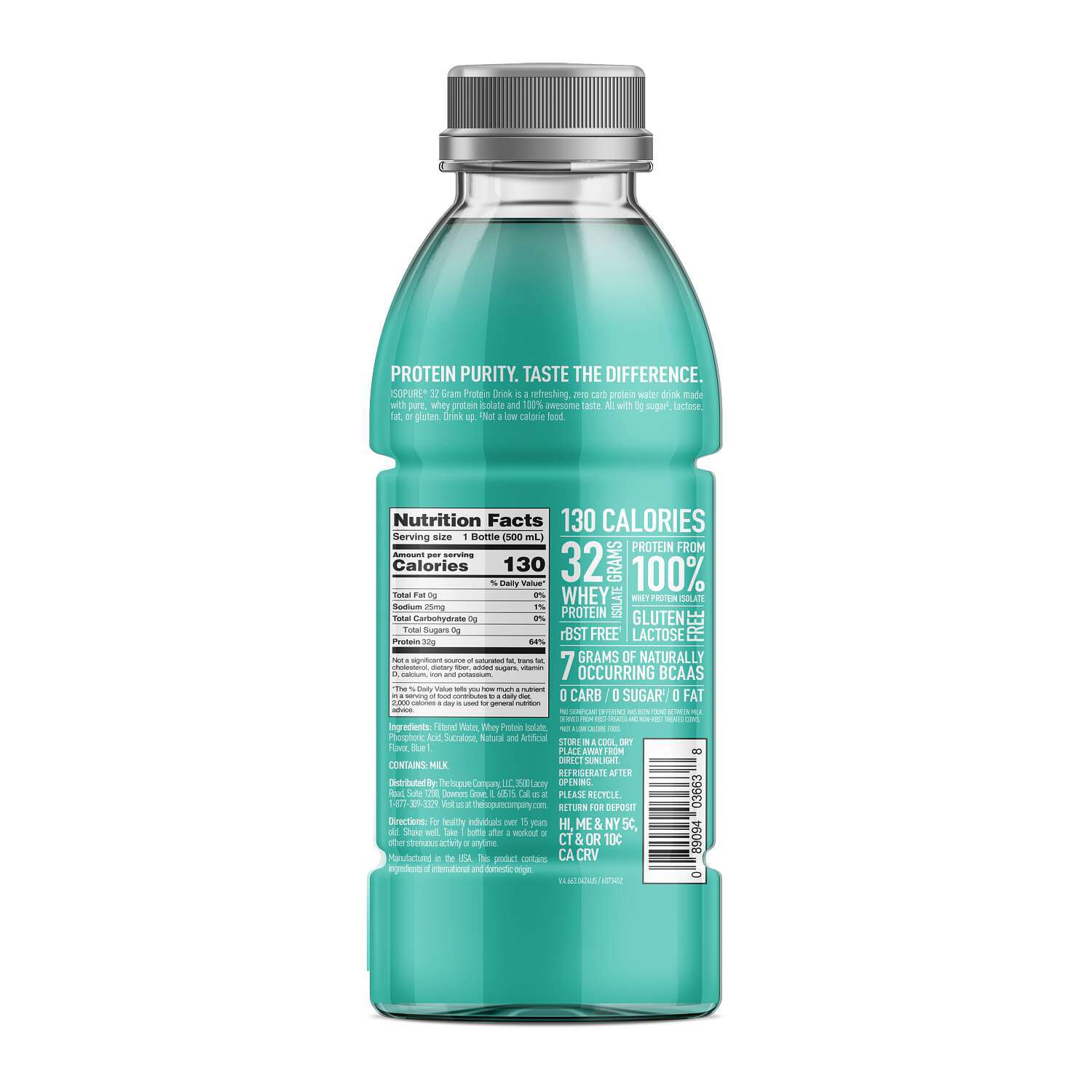32g RTD Protein Drink - Blue Raspberry - 16.9oz (12 Bottles)