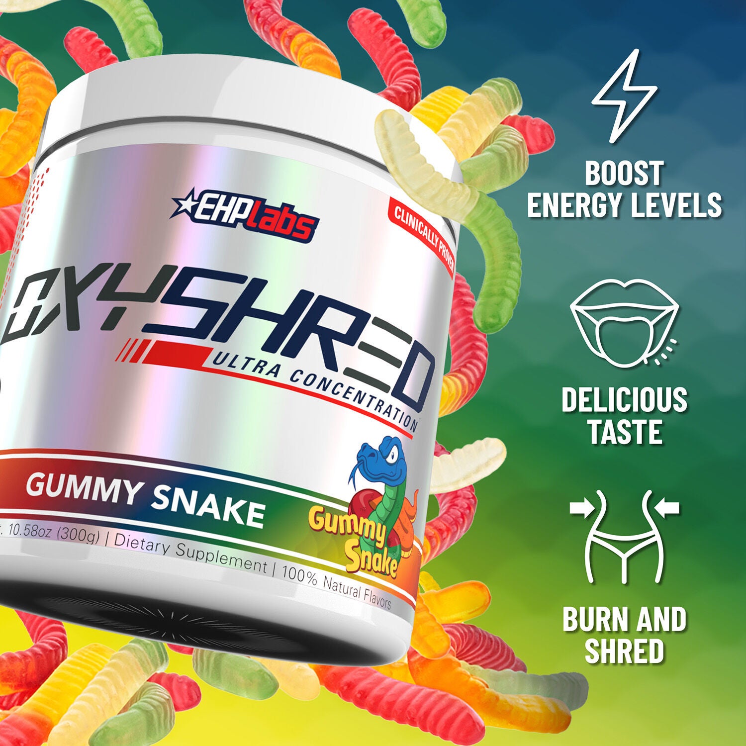 OxyShred - Gummy Snake - 10 oz. (60 Servings)
