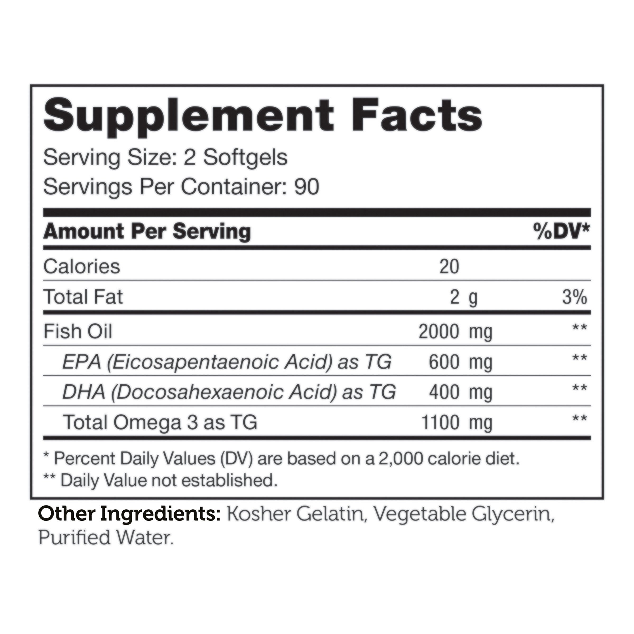 Omega 3 Platinum&trade; - 180 Softgels (90 Servings)  | GNC