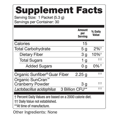 Organic Cranberry - Prebiotic Fiber &amp; Probiotic - 5.6 oz. &#40;30 Servings&#41;  | GNC