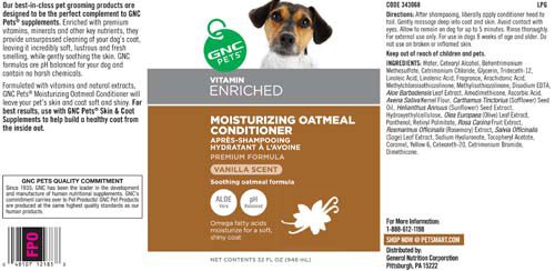 gnc oatmeal dog conditioner