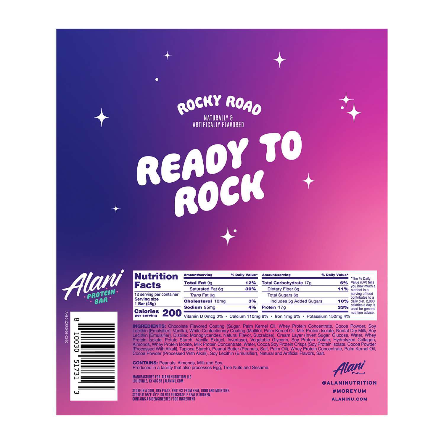 Protein Bar - Rocky Road(12 Bars) Rocky Road | GNC