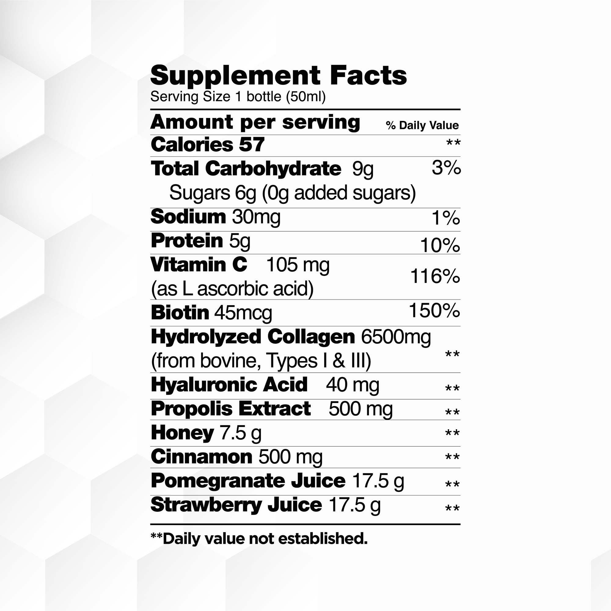 Collagen Shot - 50 ml. (12 Bottles)