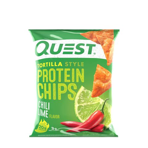 Quest Protein Tortilla  Style Chips Chili Lime Bag