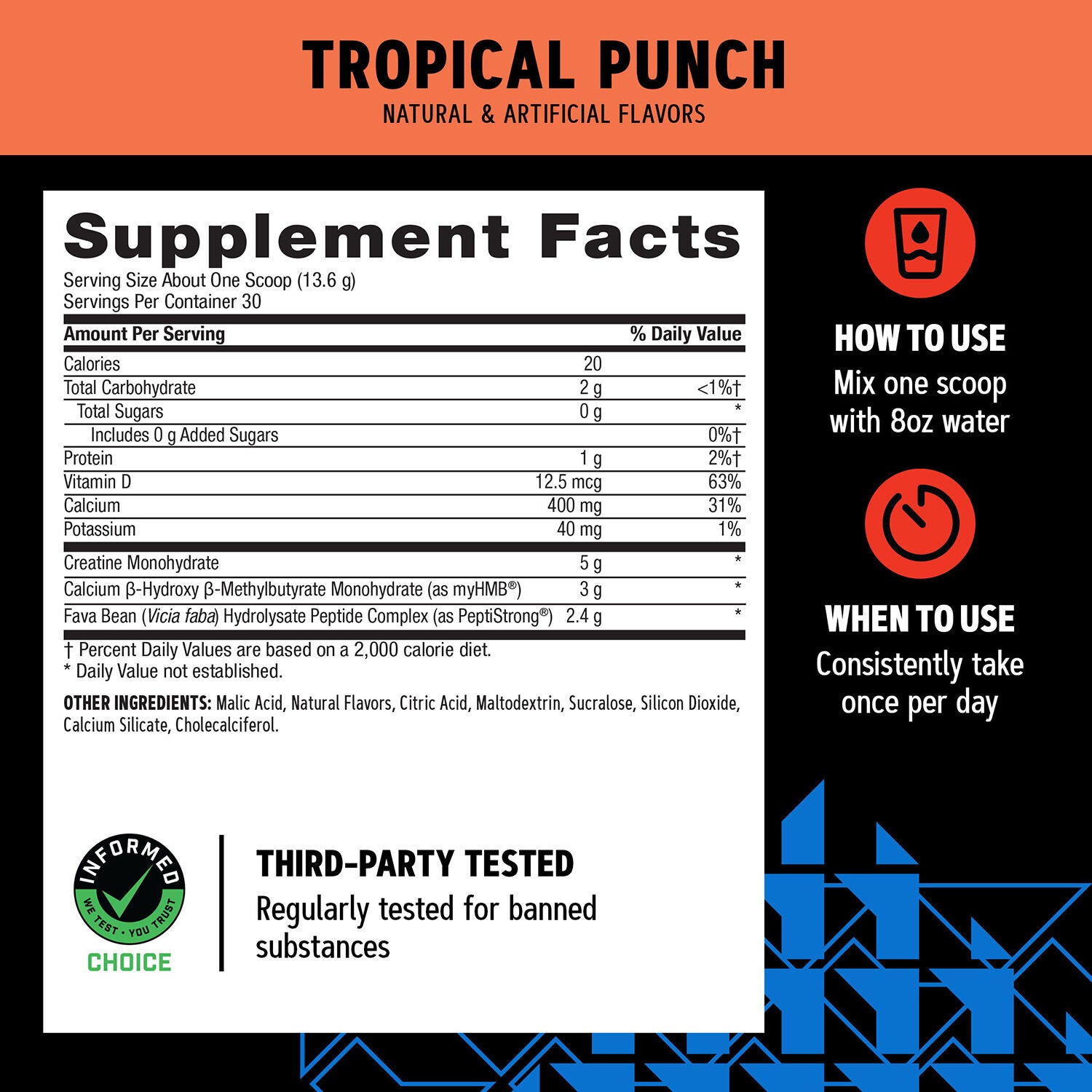 Creabolic&trade; - Tropical Punch (30 Servings)