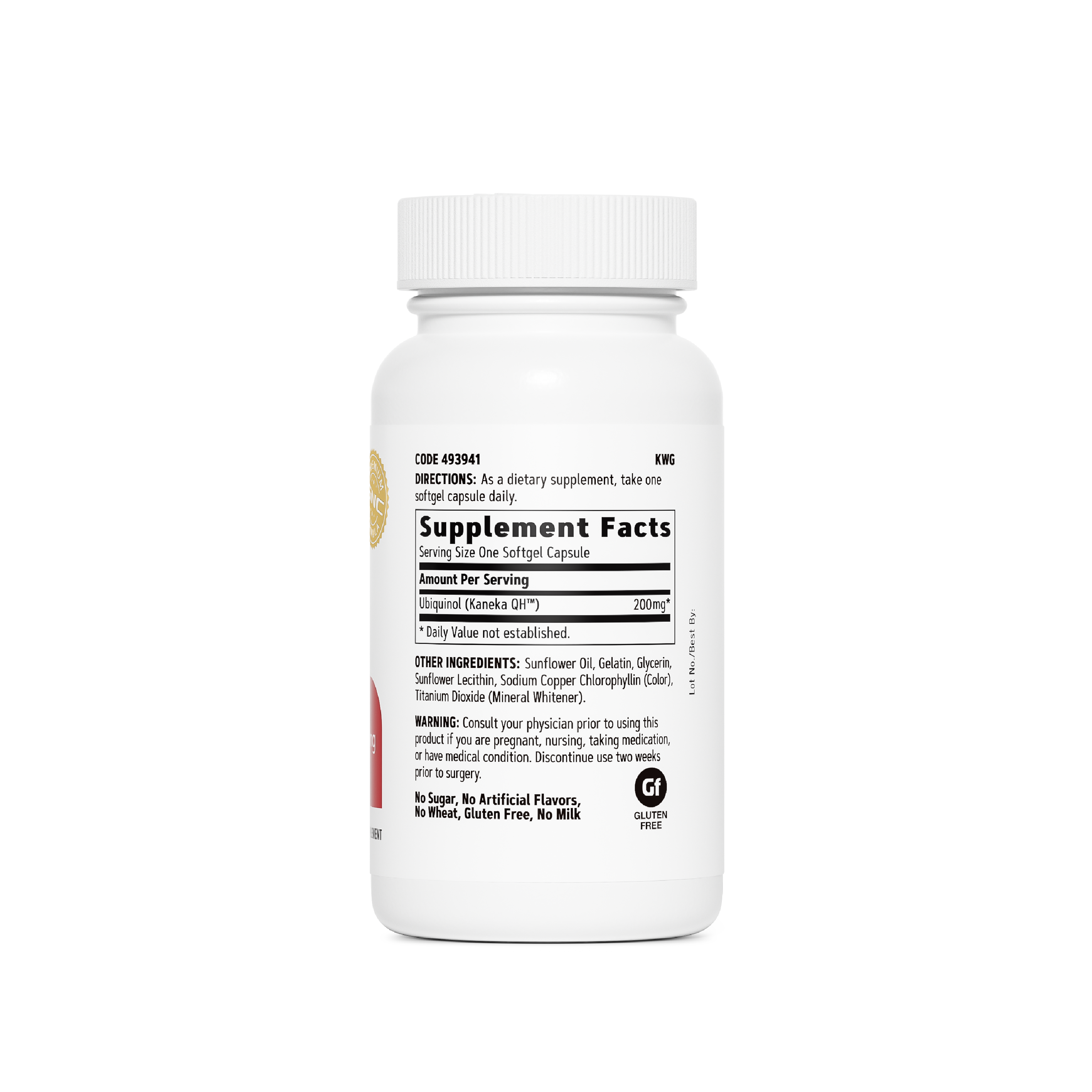 Ubiquinol 200mg - 30 Softgels (30 Servings)  | GNC