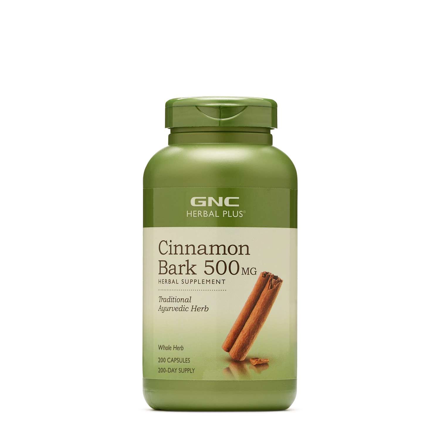Cinnamon Bark 500 mg - 200 Capsules (200 Servings) | GNC