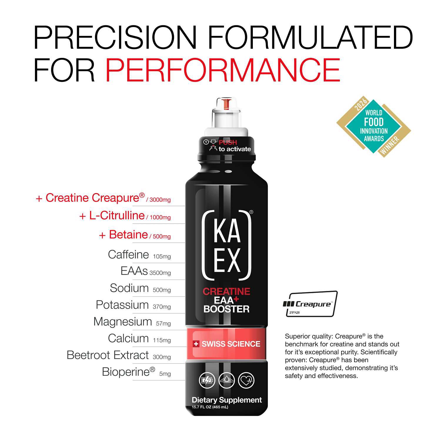 Creatine EAA+ Booster - Blueberry Citrus - 15 fl oz. (12 Bottles)