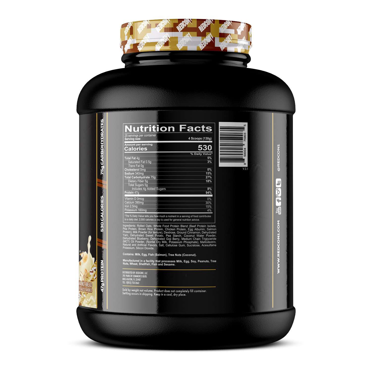 MRE Meal Replacement - Banana Nut Bread (25 Servings)