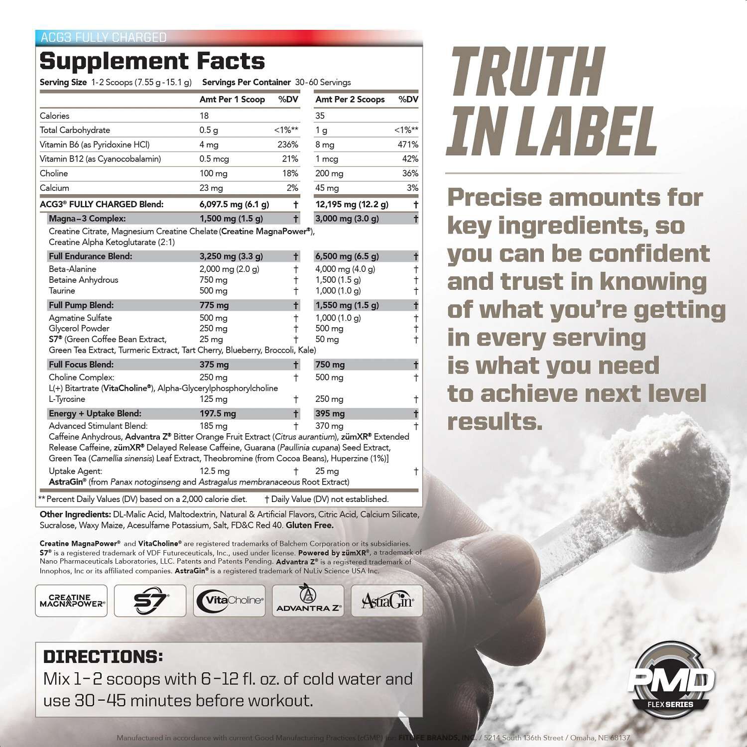 ACG3 Fully Charged Pre-Workout - Cherry Slush (30-60 Servings)