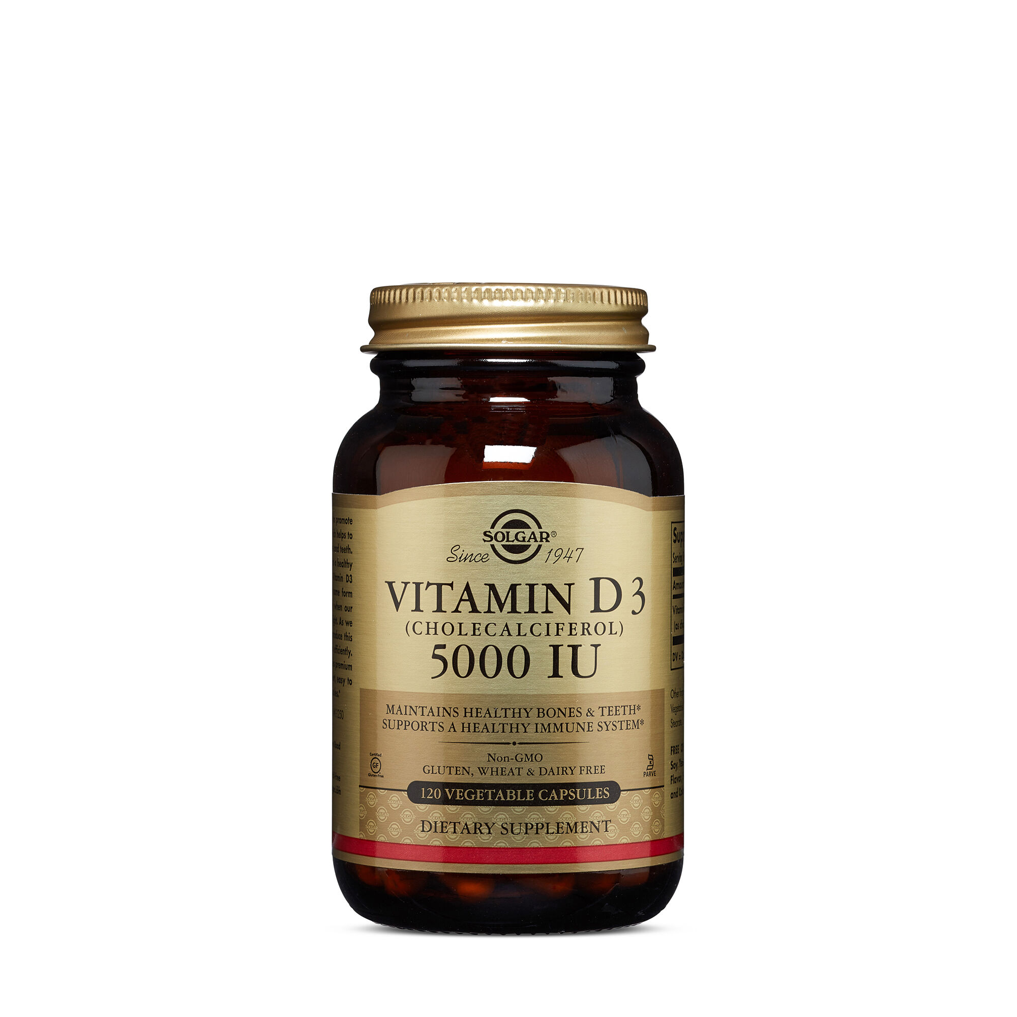 Solgar Vitamin D3 Cholecalciferol 125 Mcg 5000 Iu
